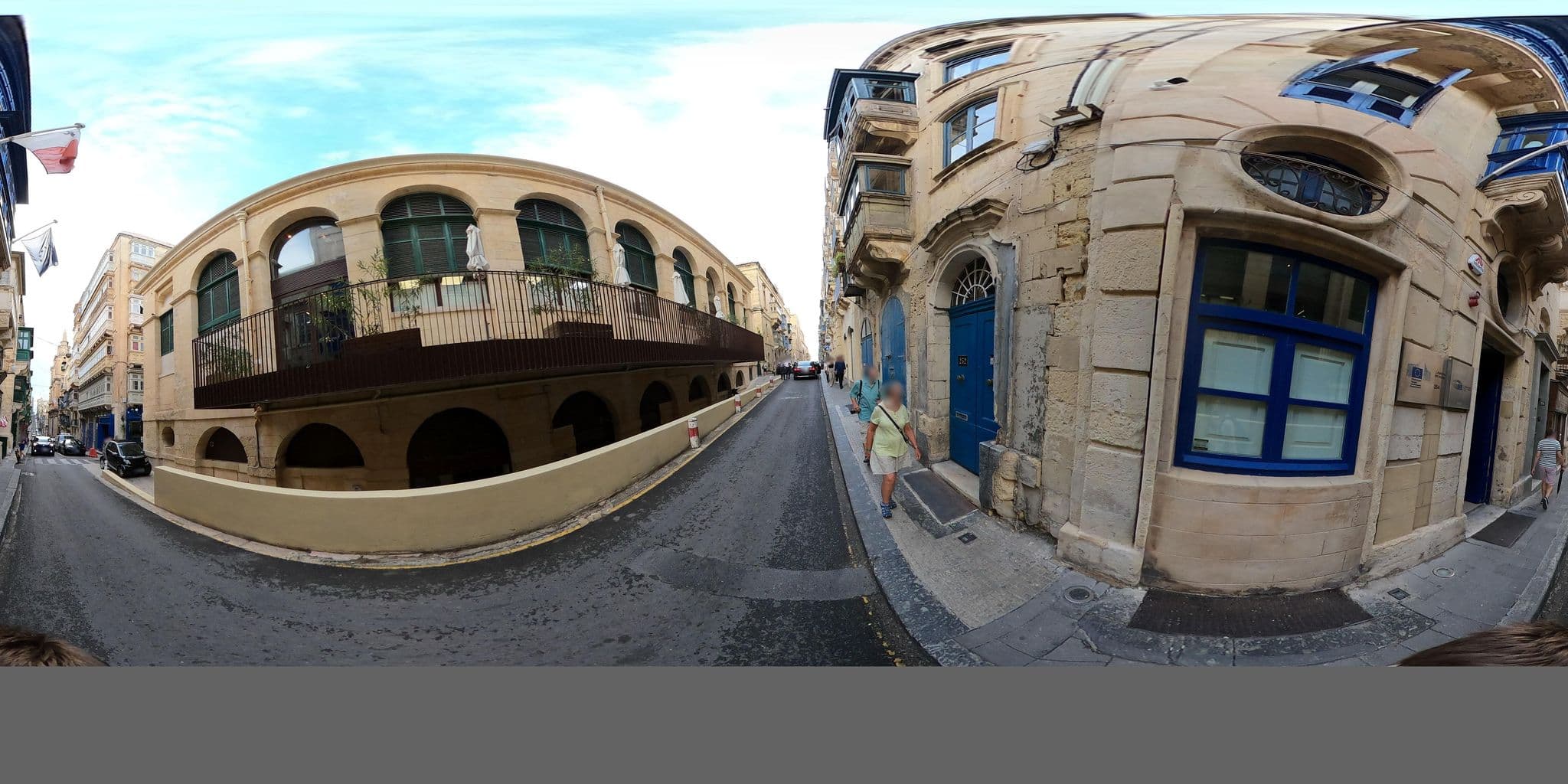 Street view near Gomerino Hotel, Valletta — © richlv (CC BY-SA · Mapillary)