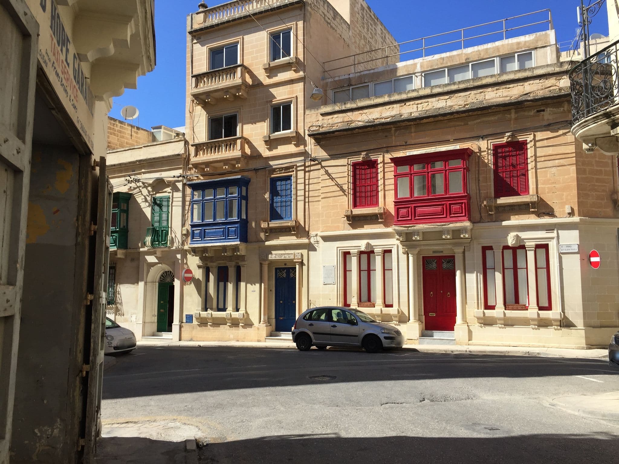 Street view near Corner Hostel Malta, Sliema — © richlv (CC BY-SA · Mapillary)