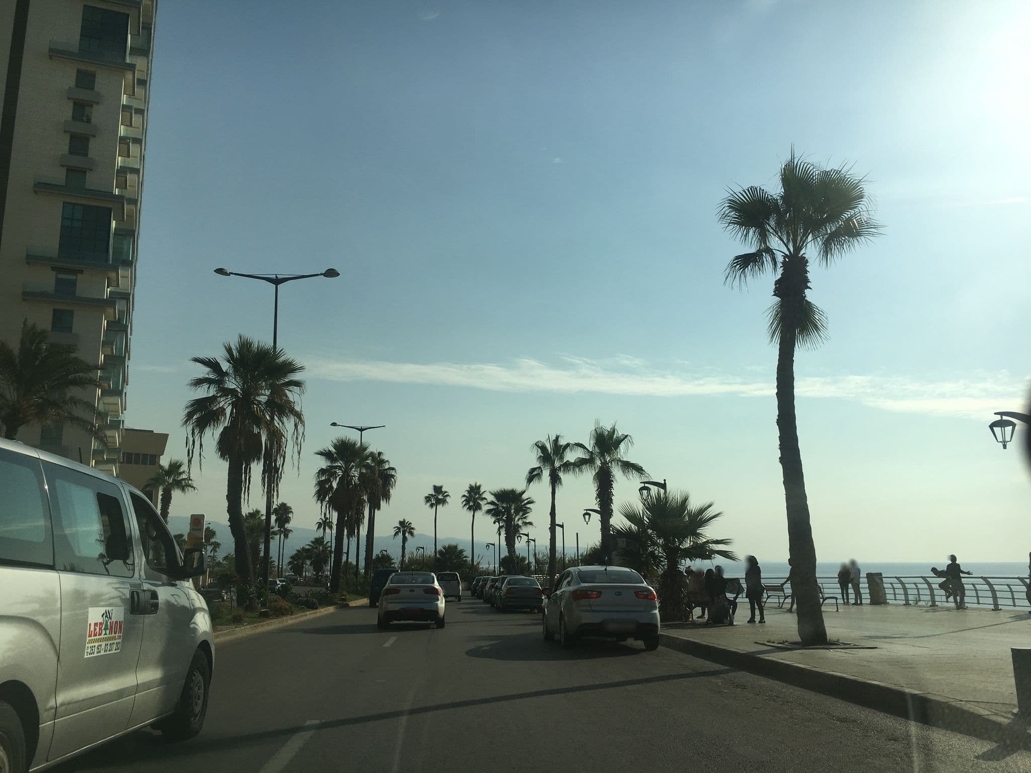 Street view near The Diplomat Hotel, Ra’s Bayrūt — © ziadg (CC BY-SA · Mapillary)