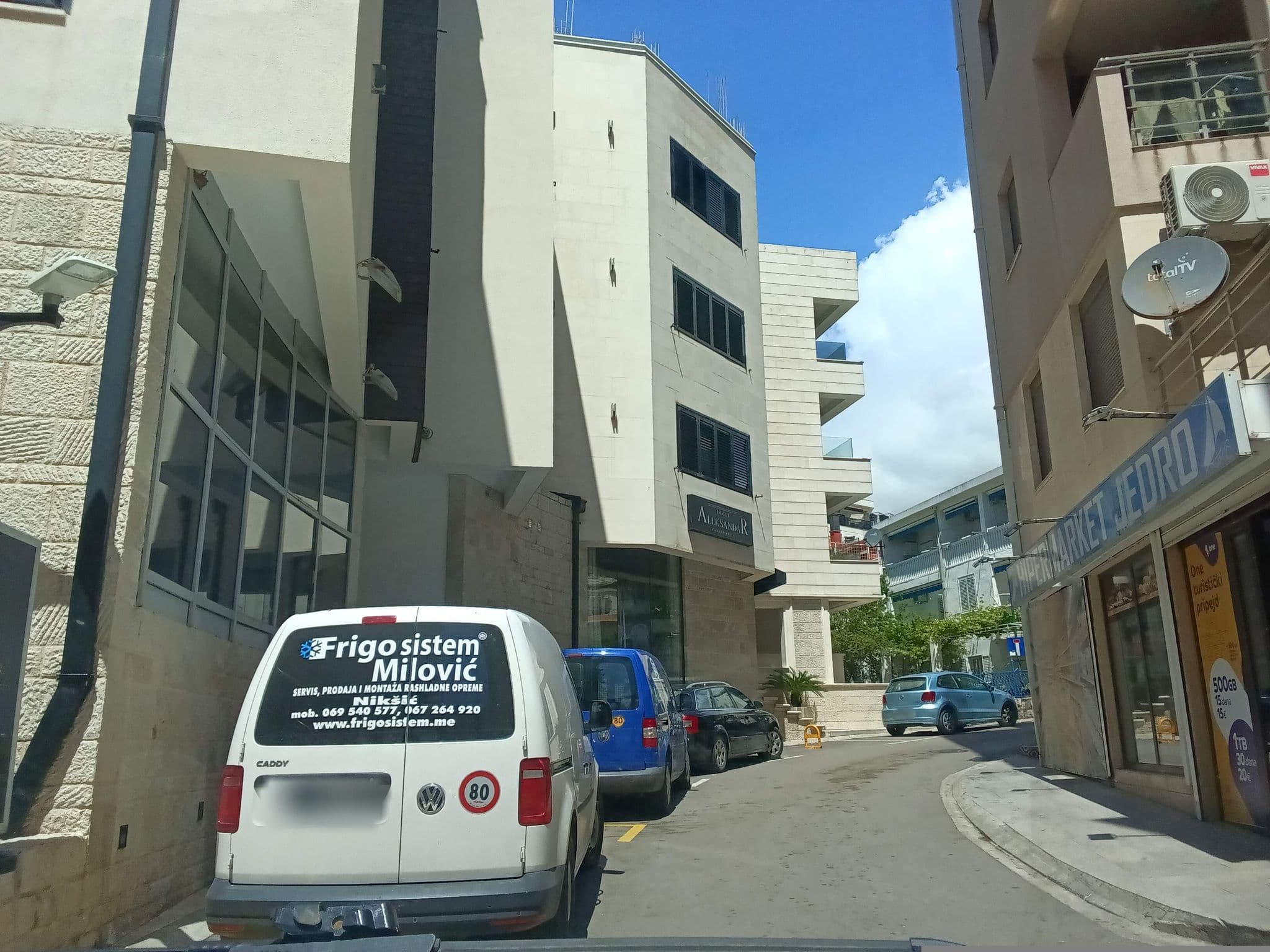 Street view near Aleksandar + ****, Budva — © gisbudva (CC BY-SA · Mapillary)