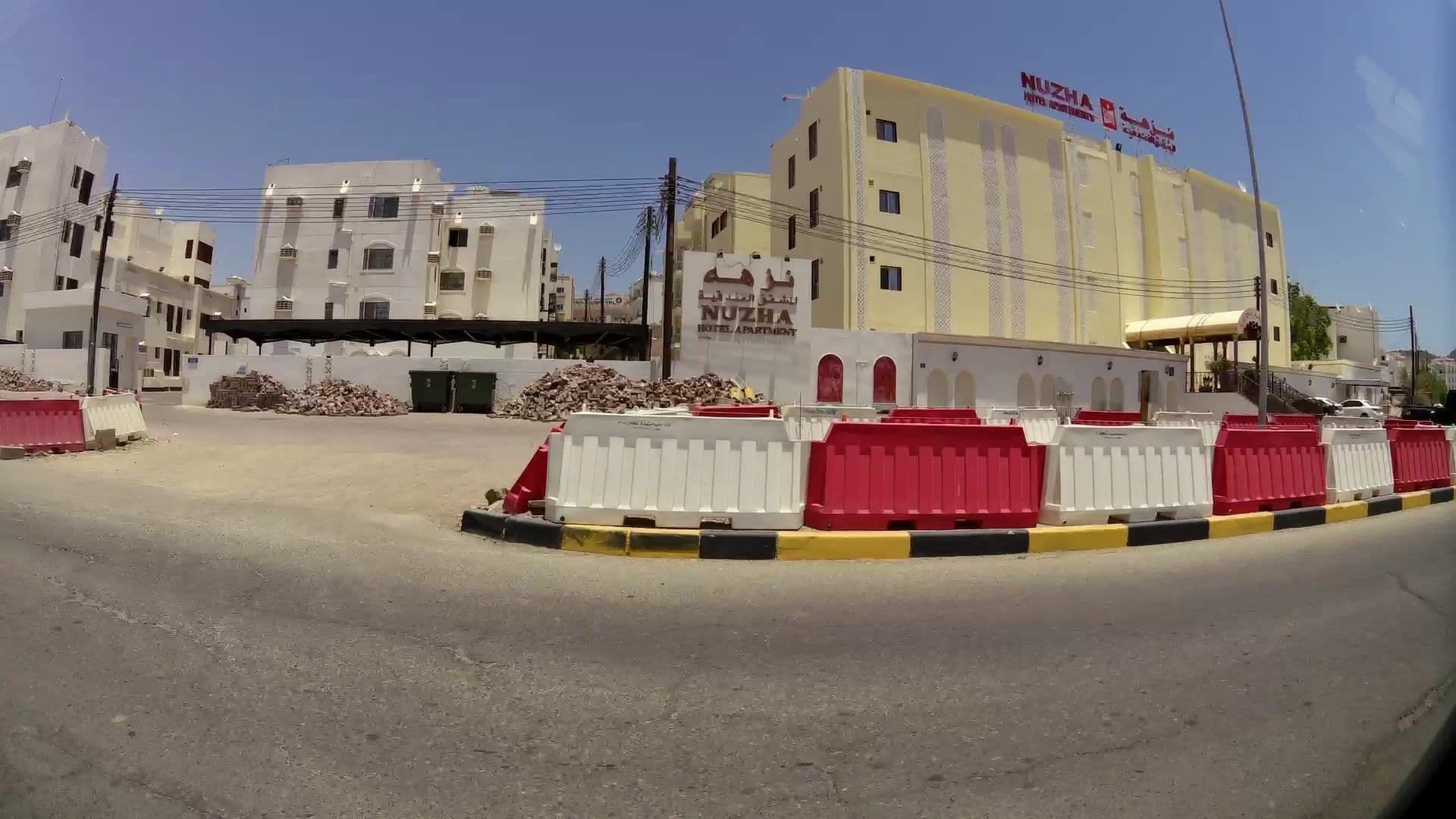 Street view near Nuzha apartments, Muscat — © kaartcam (CC BY-SA · Mapillary)