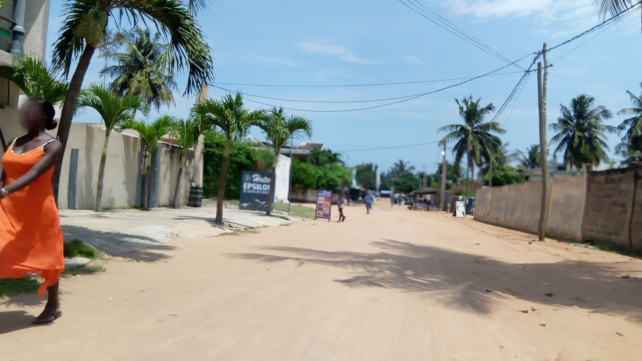 Street view near Hotel Epsilon, Lomé — © hermann106 (CC BY-SA · Mapillary)