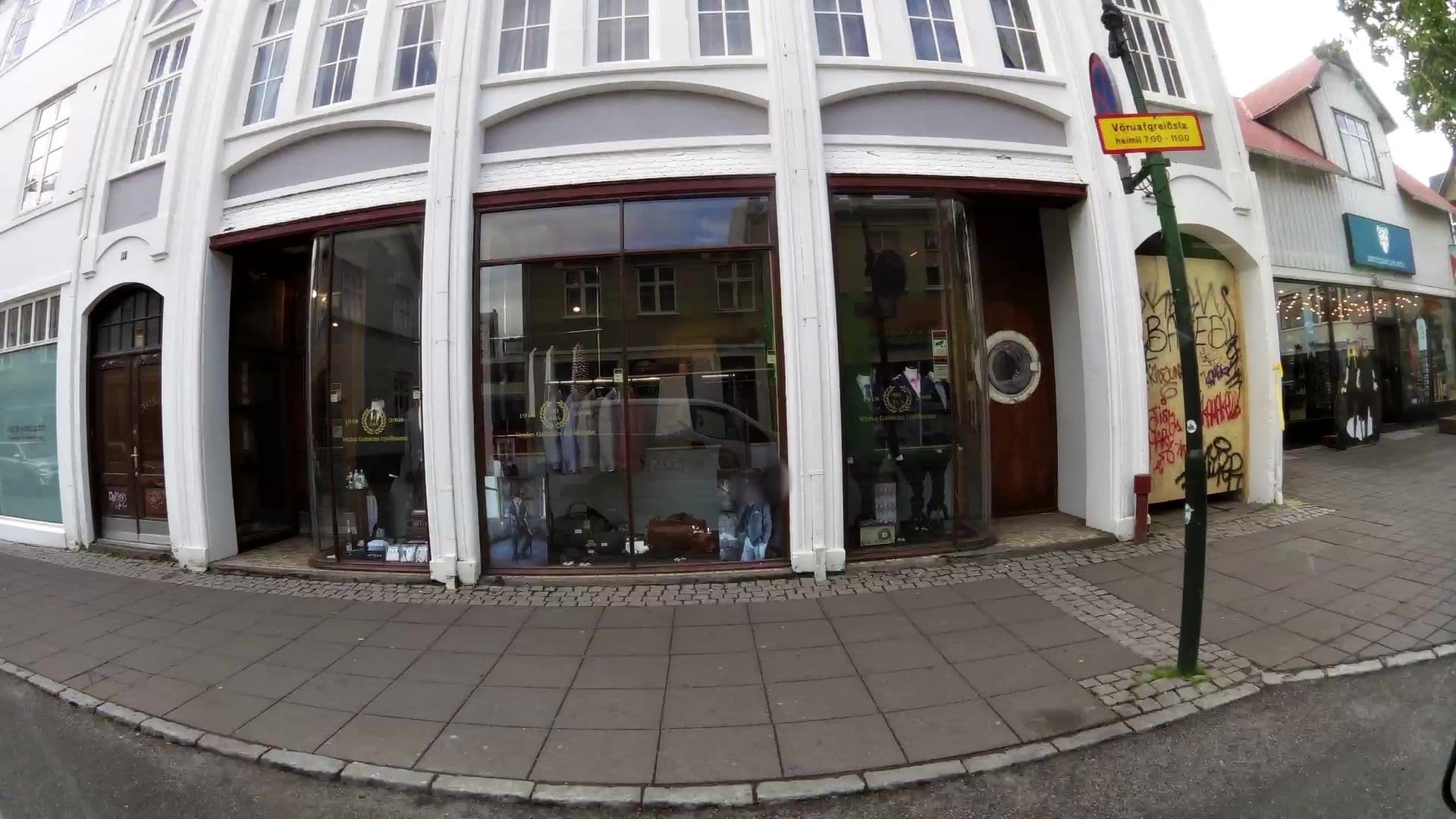 Street view near Sandhotel, Reykjavík — © kaartcam (CC BY-SA · Mapillary)