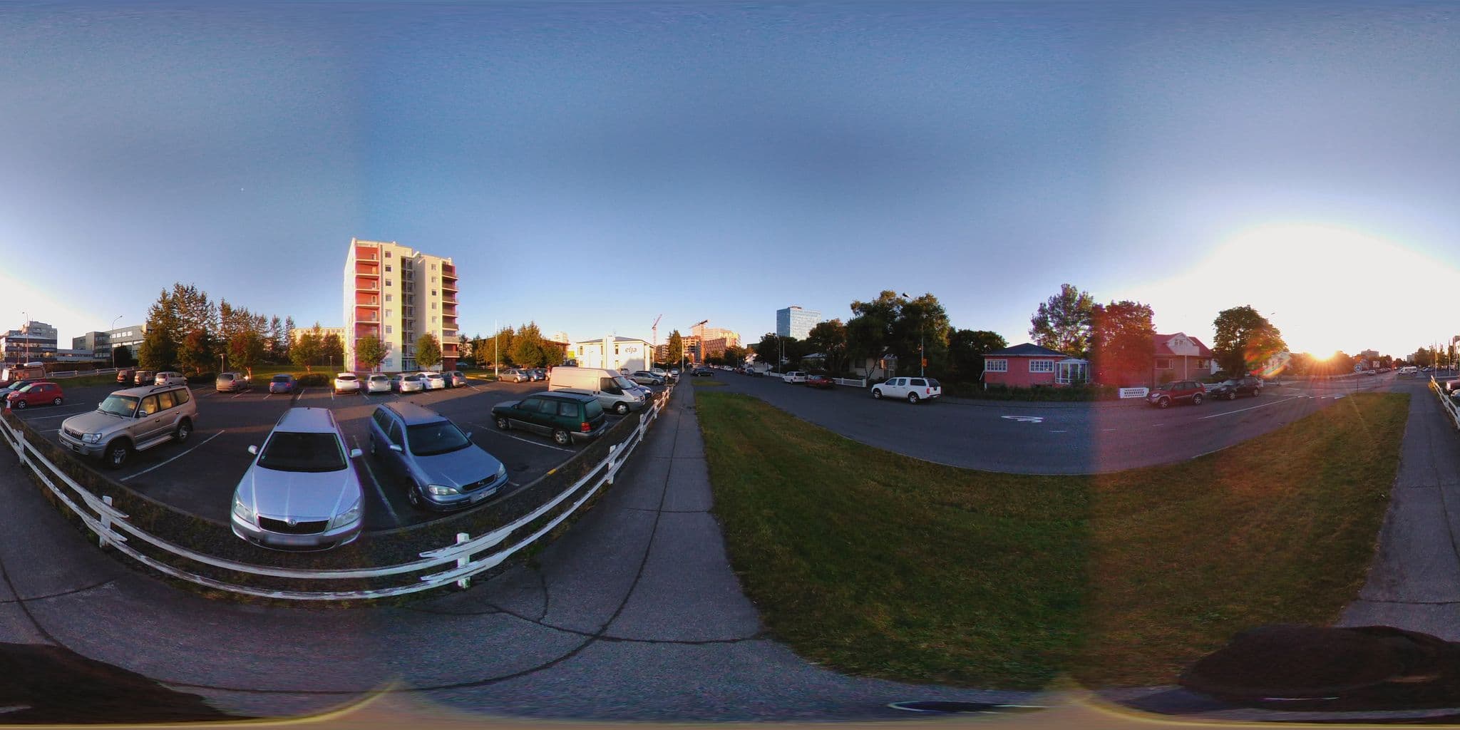 Street view near Eyja Hotel, Reykjavík — © quicksand (CC BY-SA · Mapillary)