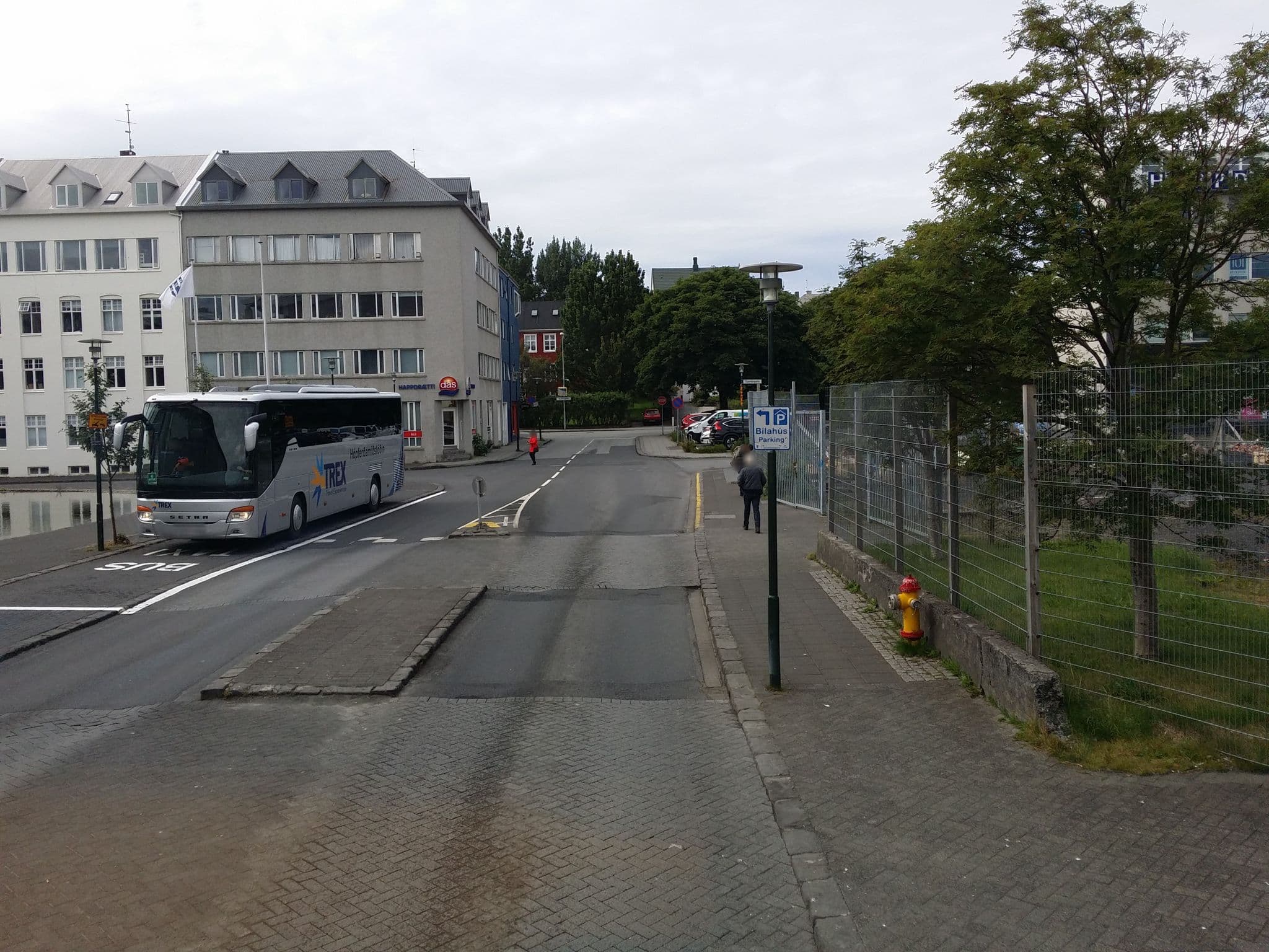 Street view near Suthurgata Hostel, Reykjavík — © ainali (CC BY-SA · Mapillary)