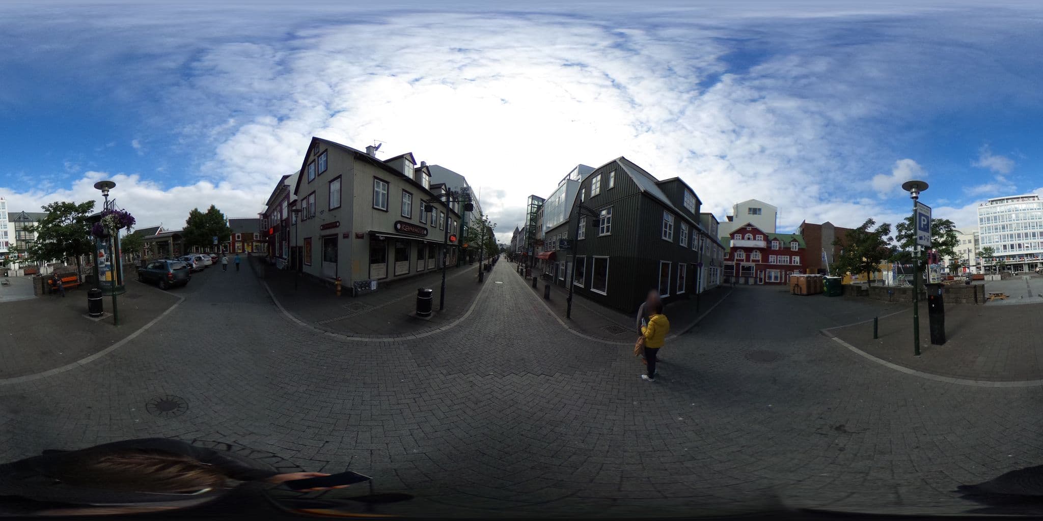 Street view near Central Appartments, Reykjavík — © ainali (CC BY-SA · Mapillary)