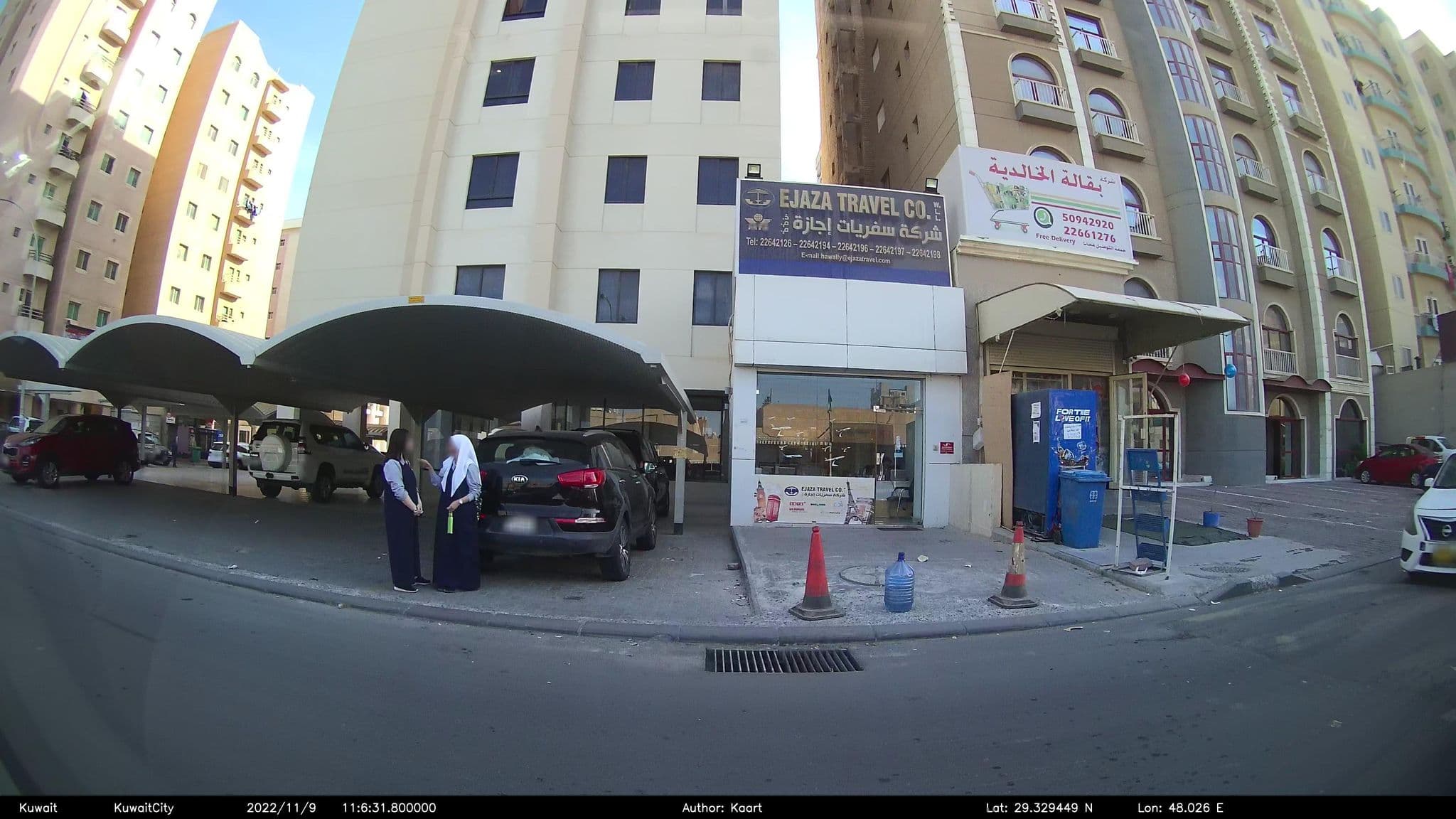 Street view near وتقوووول دبي تايم برب كويت, Ḩawallī — © kaart_2 (CC BY-SA · Mapillary)