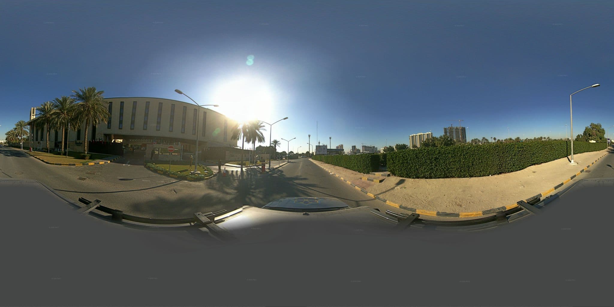 Street view near Jumaira Hotel, Şabāḩ as Sālim — © alotaibiuop (CC BY-SA · Mapillary)