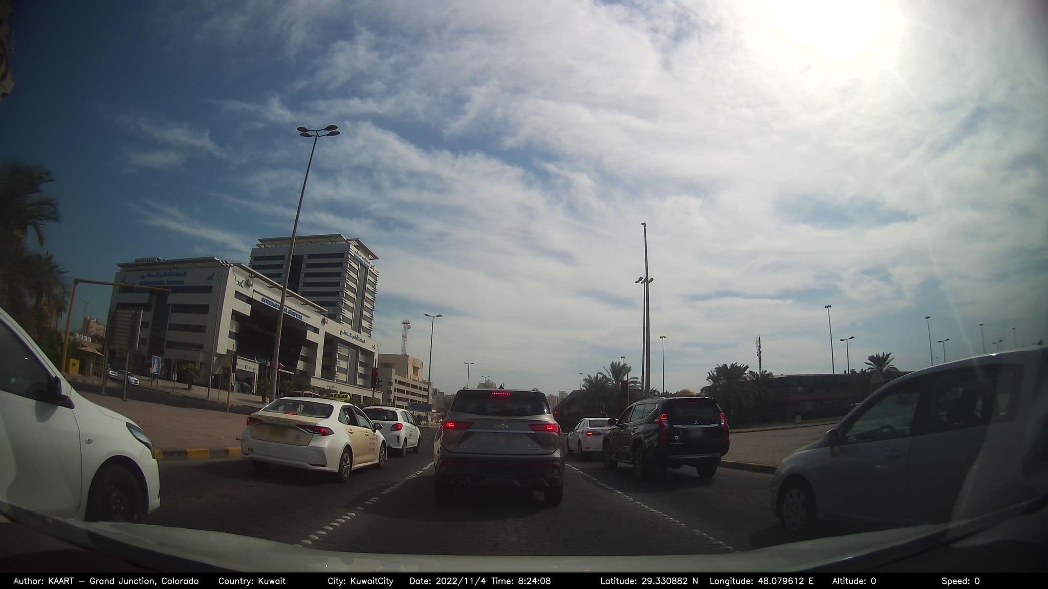 Street view near Ritz Salmiya Hotel, As Sālimīyah — © kaart_2 (CC BY-SA · Mapillary)