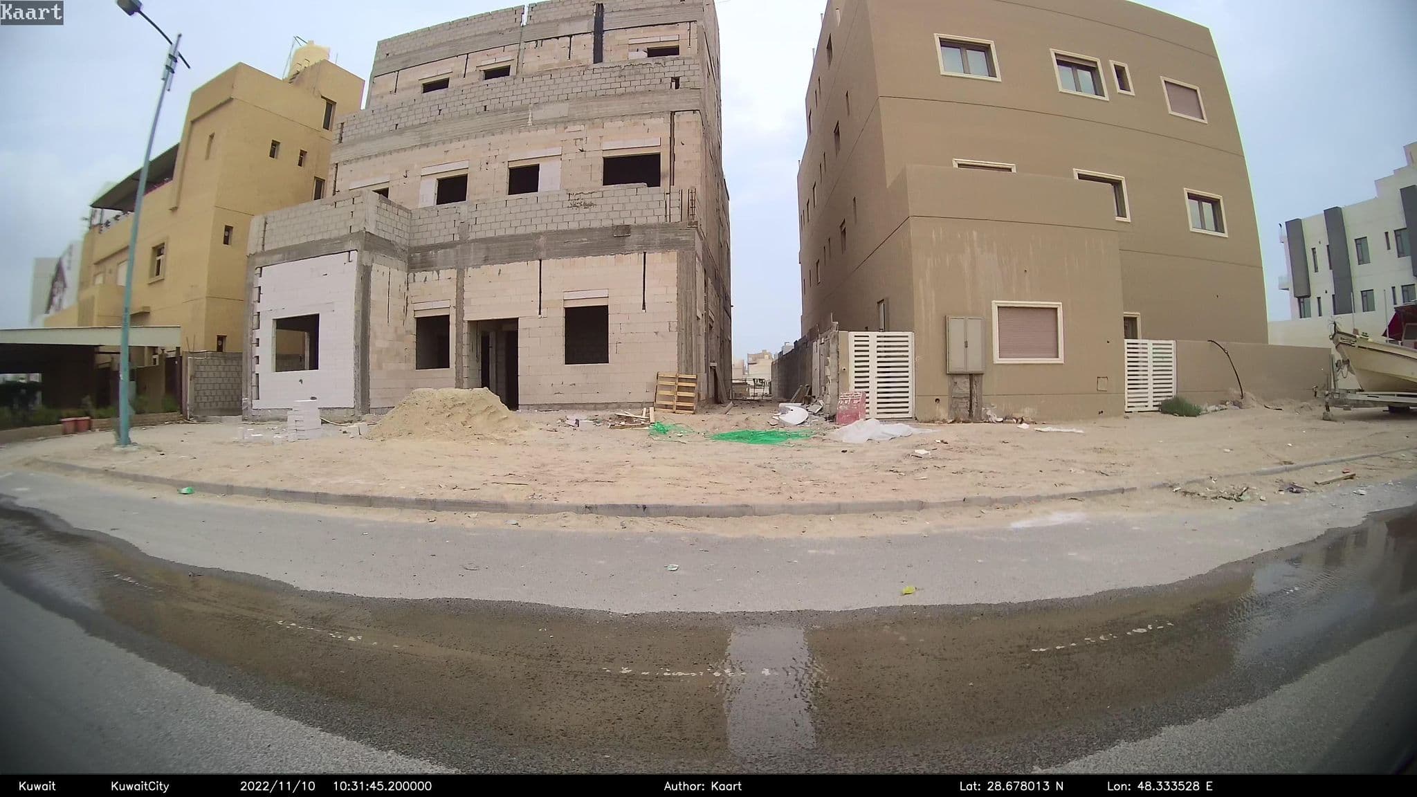 Street view near شالية الدفعة, Al Wafrah — © kaart_2 (CC BY-SA · Mapillary)