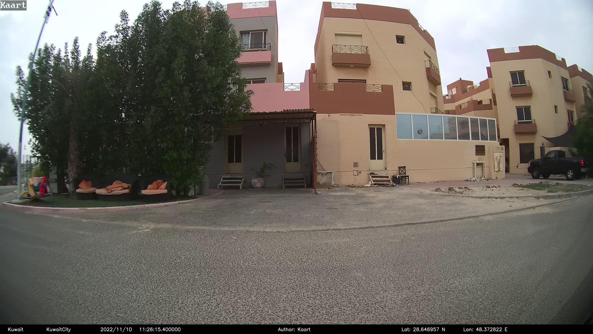 Street view near شاليهات لاجون, Al Wafrah — © kaart_2 (CC BY-SA · Mapillary)