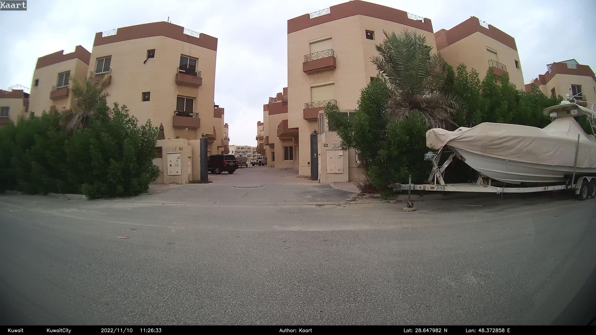 Street view near الجو خيال عالبحر (شاليه), Al Wafrah — © kaart_2 (CC BY-SA · Mapillary)