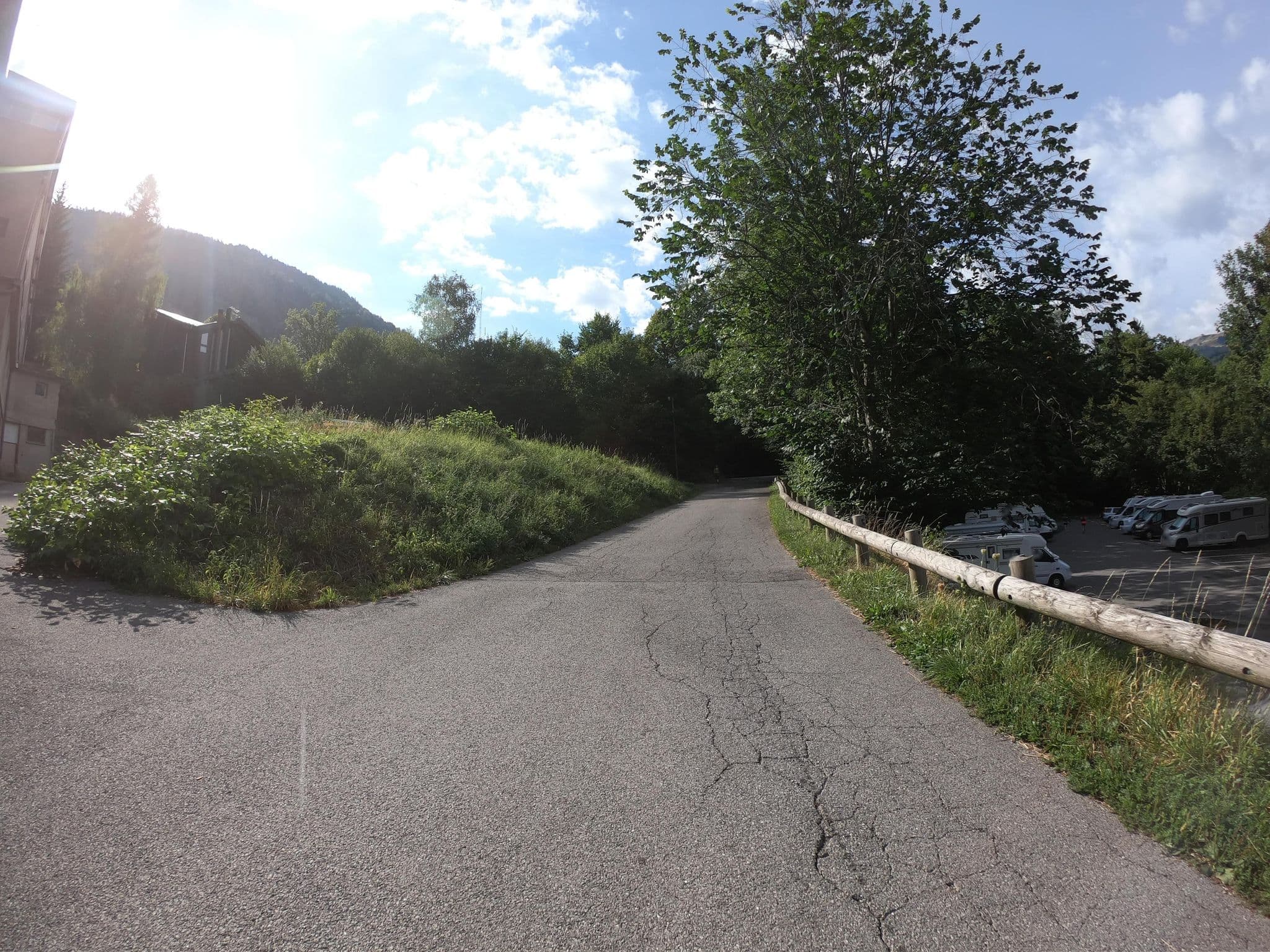 Street view near Saint-Gervais-les-Bains - Aire Camping Car, Saint-Gervais-les-Bains — © joostjakob (CC BY-SA · Mapillary)