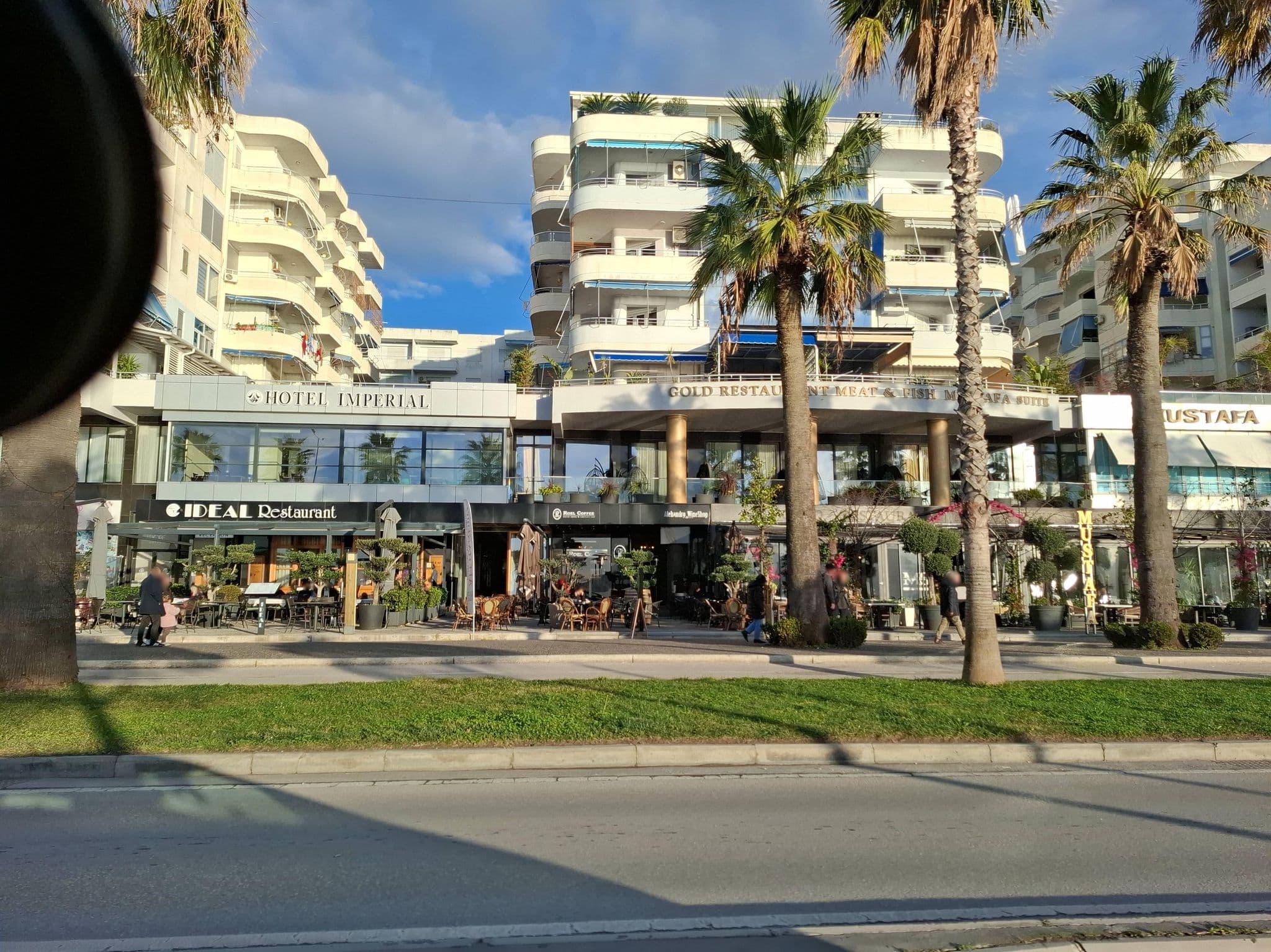 Street view near Imperial Hotel, Vlorë — © denisju_osm (CC BY-SA · Mapillary)