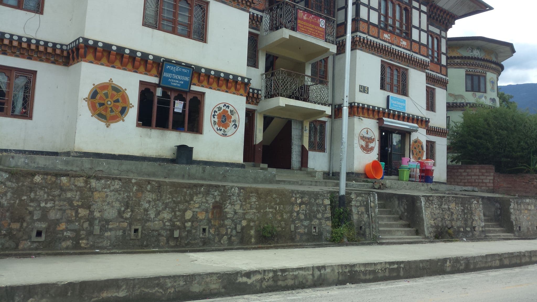 Street view near Namgay Heritage Hotel ~ Timphu, Thimphu — © nirabpudasaini (CC BY-SA · Mapillary)