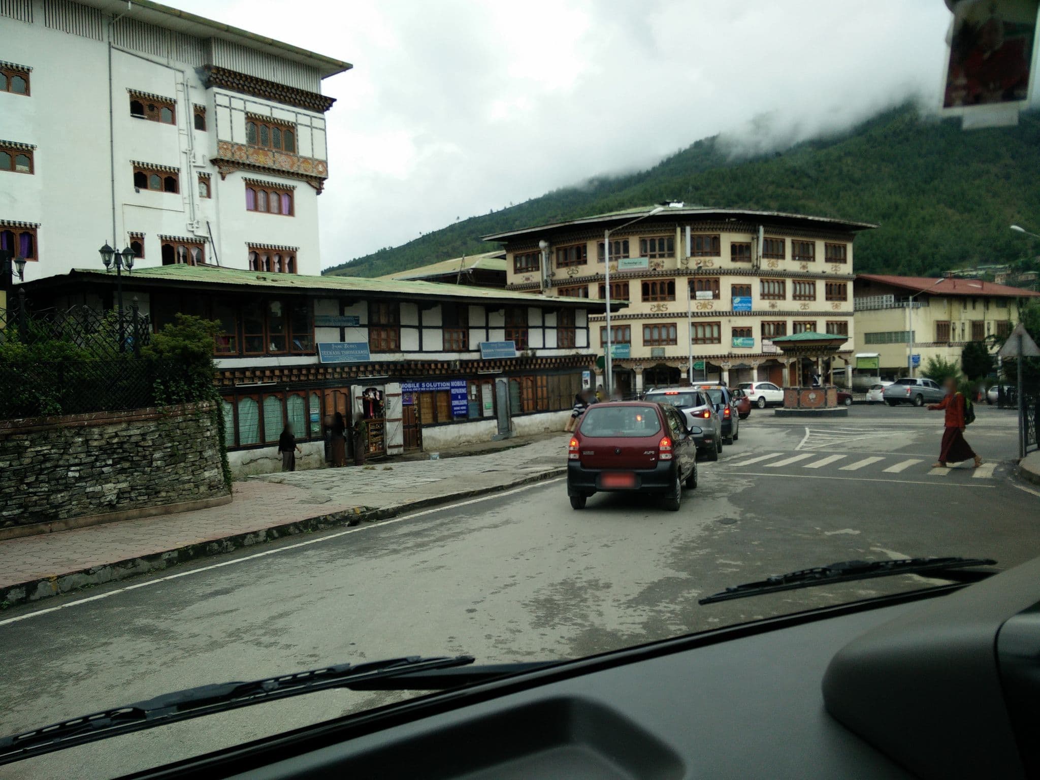 Street view near Hotel Pedling, Thimphu — © supersubra (CC BY-SA · Mapillary)