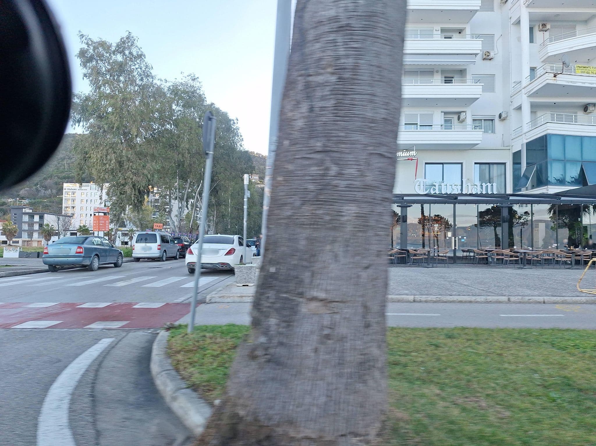 Street view near Marina Premium Hotel, Vlorë — © denisju_osm (CC BY-SA · Mapillary)