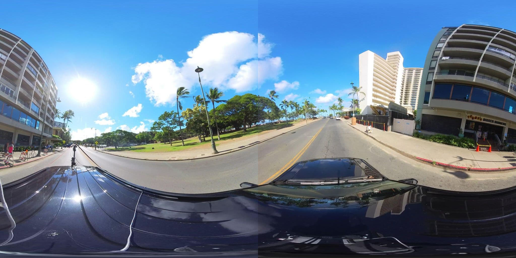 Street view near Waikiki Grand Swimming Pool, Diamond Head / Kapahulu / Saint Louis Heights — © hmhtb (CC BY-SA · Mapillary)