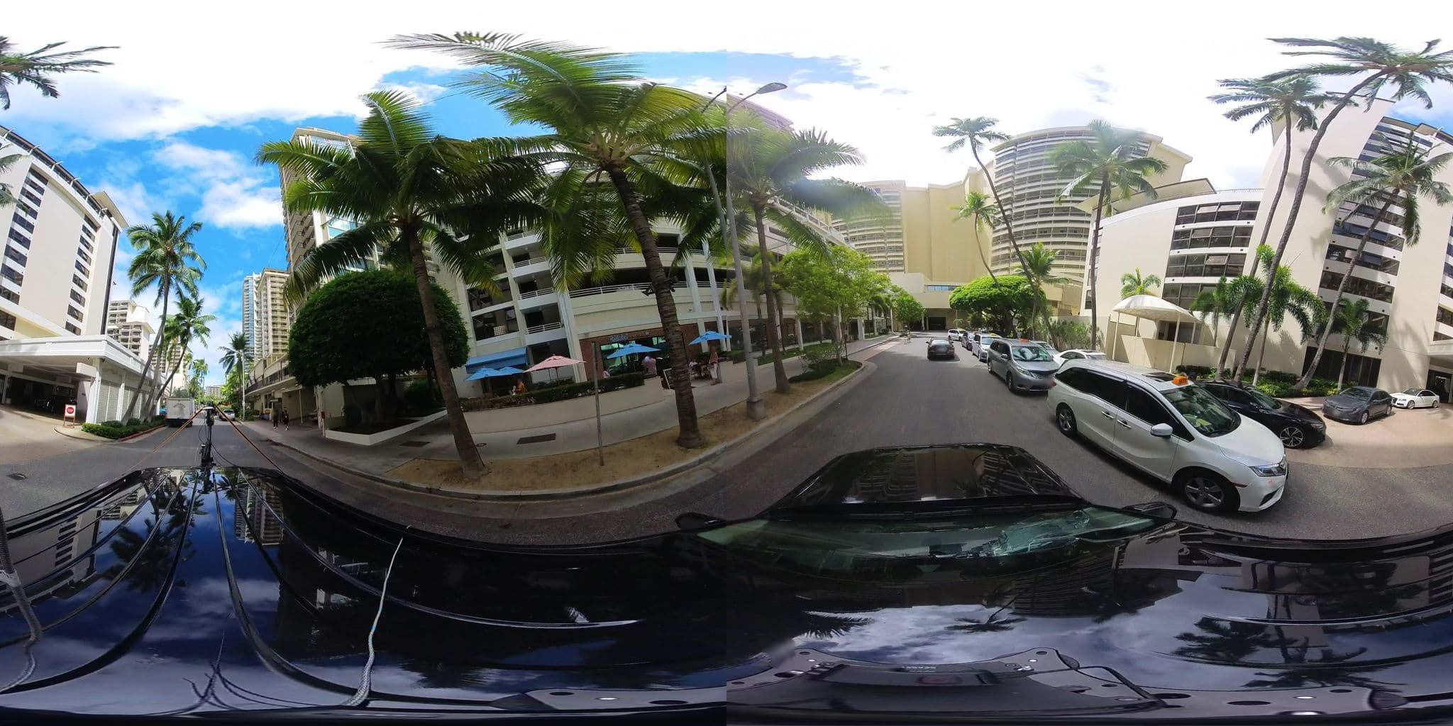 Street view near Waikiki Parc Hotel, Waikīkī — © hmhtb (CC BY-SA · Mapillary)