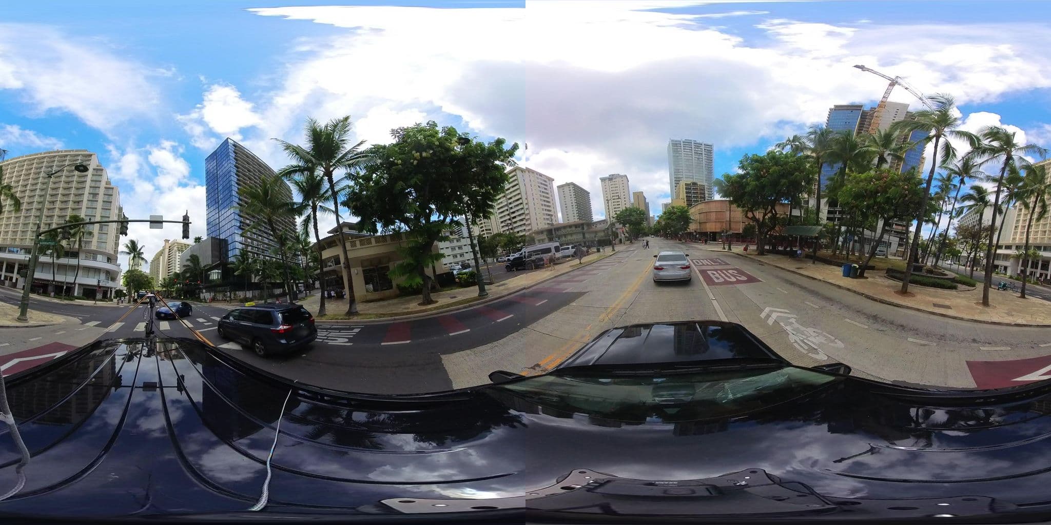 Street view near hawaiian eddtile hotel, Diamond Head / Kapahulu / Saint Louis Heights — © hmhtb (CC BY-SA · Mapillary)