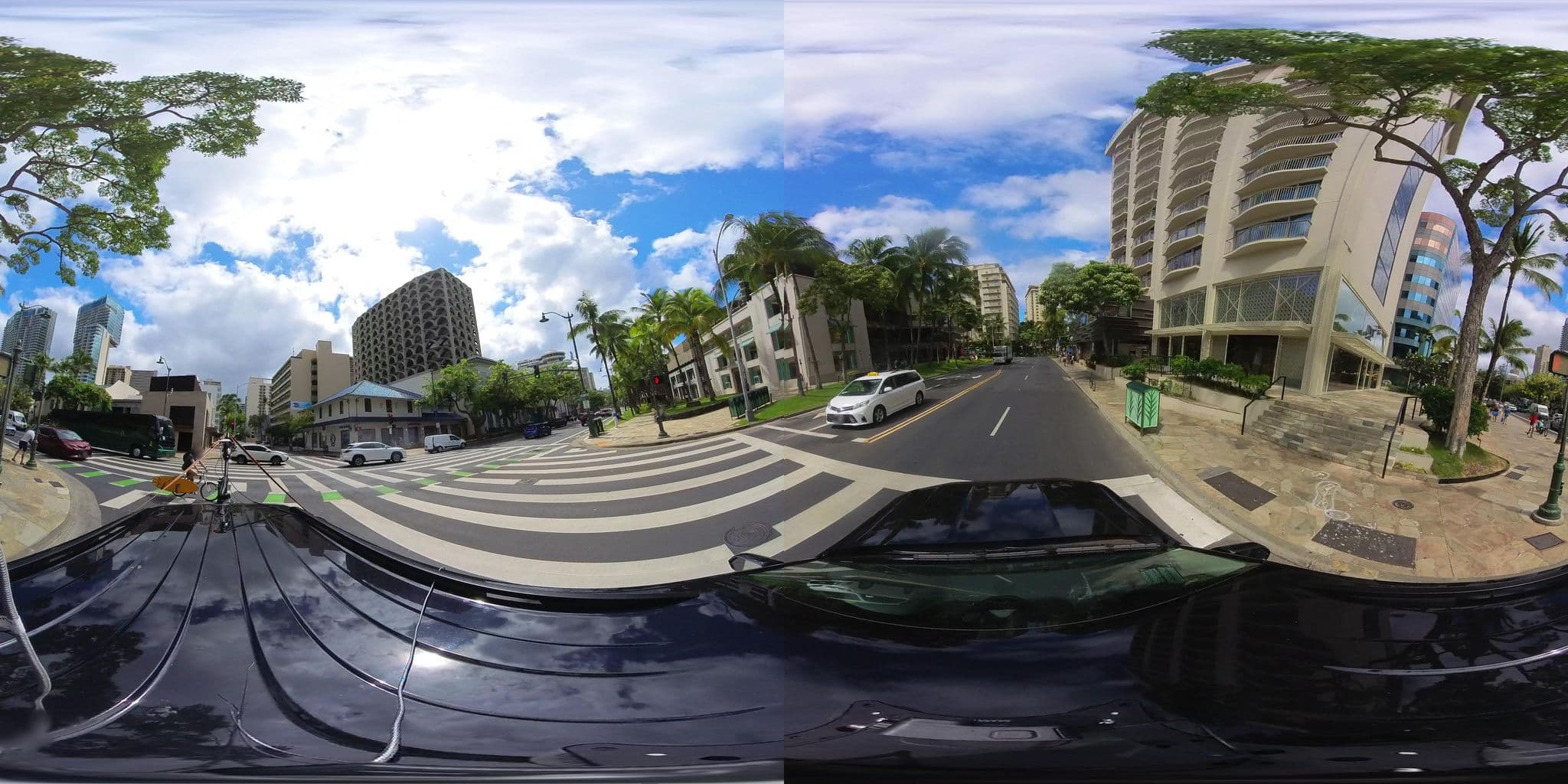 Street view near Outrigger Islander Waikiki, Waikīkī — © hmhtb (CC BY-SA · Mapillary)