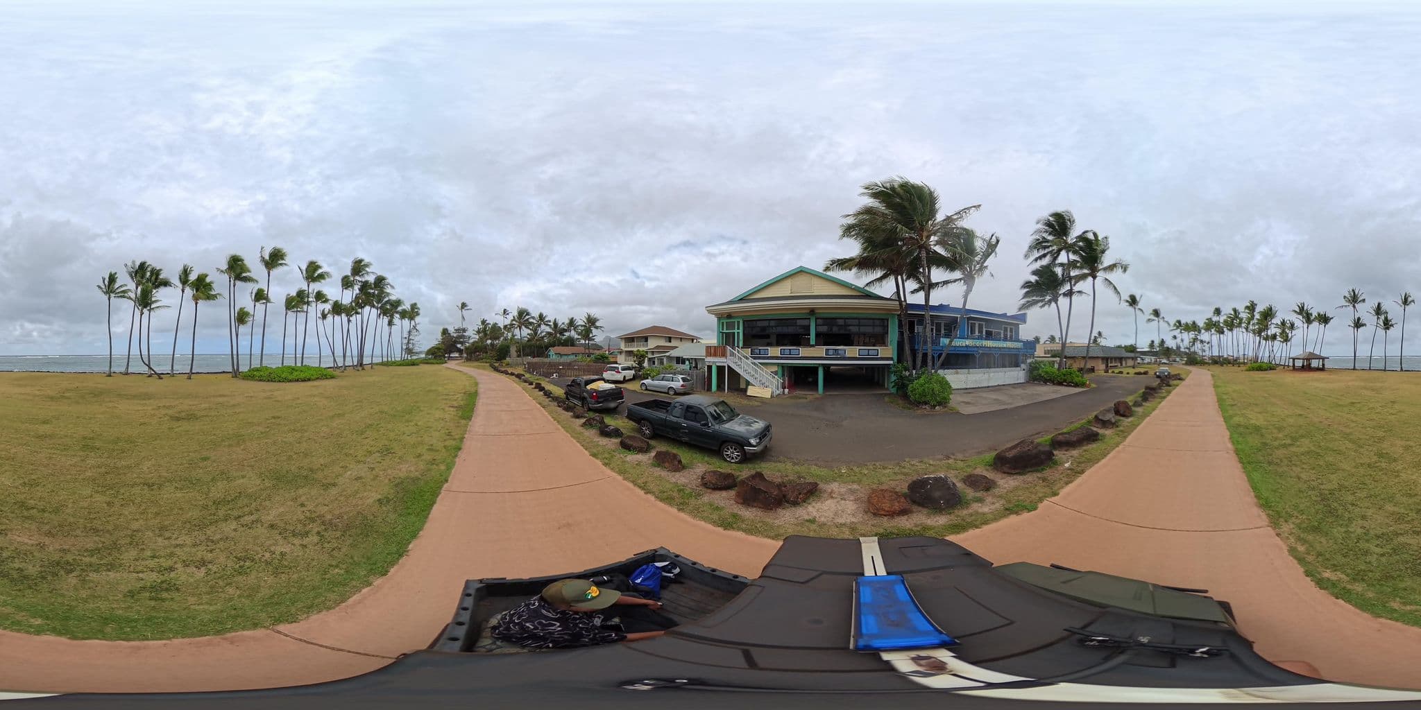 Street view near Kauai Beachouse Hostel, Kapa‘a — © KauaiGIS (CC BY-SA · Mapillary)