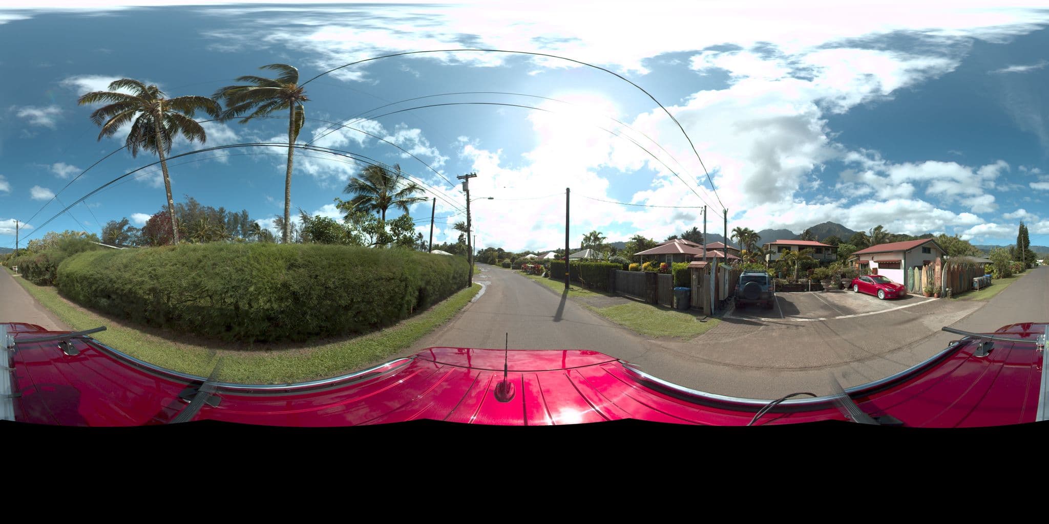 Street view near Hanelei Surfboard House, Princeville — © rking (CC BY-SA · Mapillary)