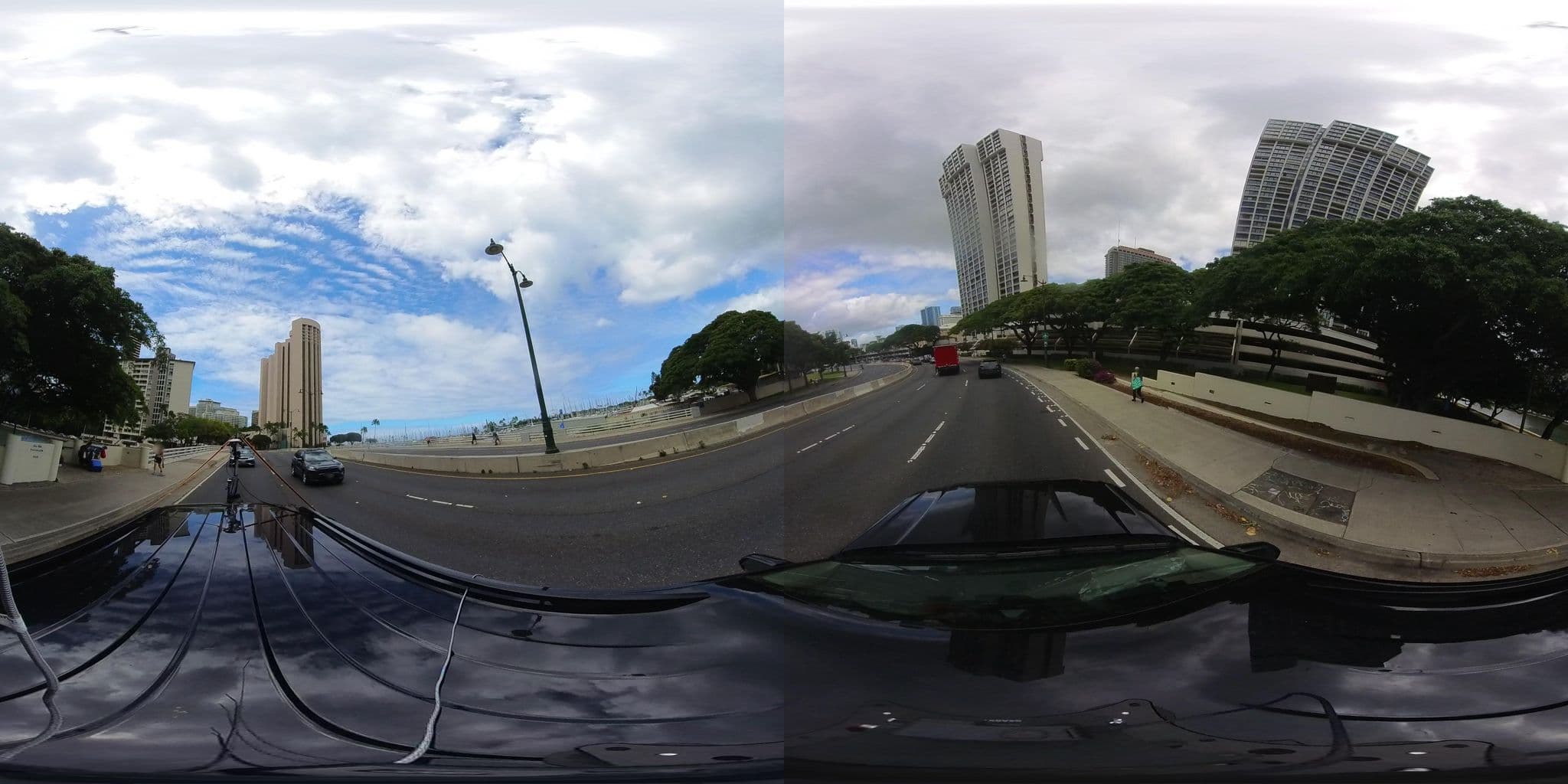 Street view near the elevator -pacific beach hotel, Waikīkī — © hmhtb (CC BY-SA · Mapillary)