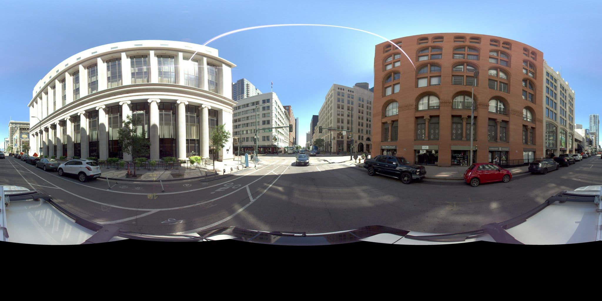 Street view near Renaissance Hotel Valet, Denver — © atd2019 (CC BY-SA · Mapillary)