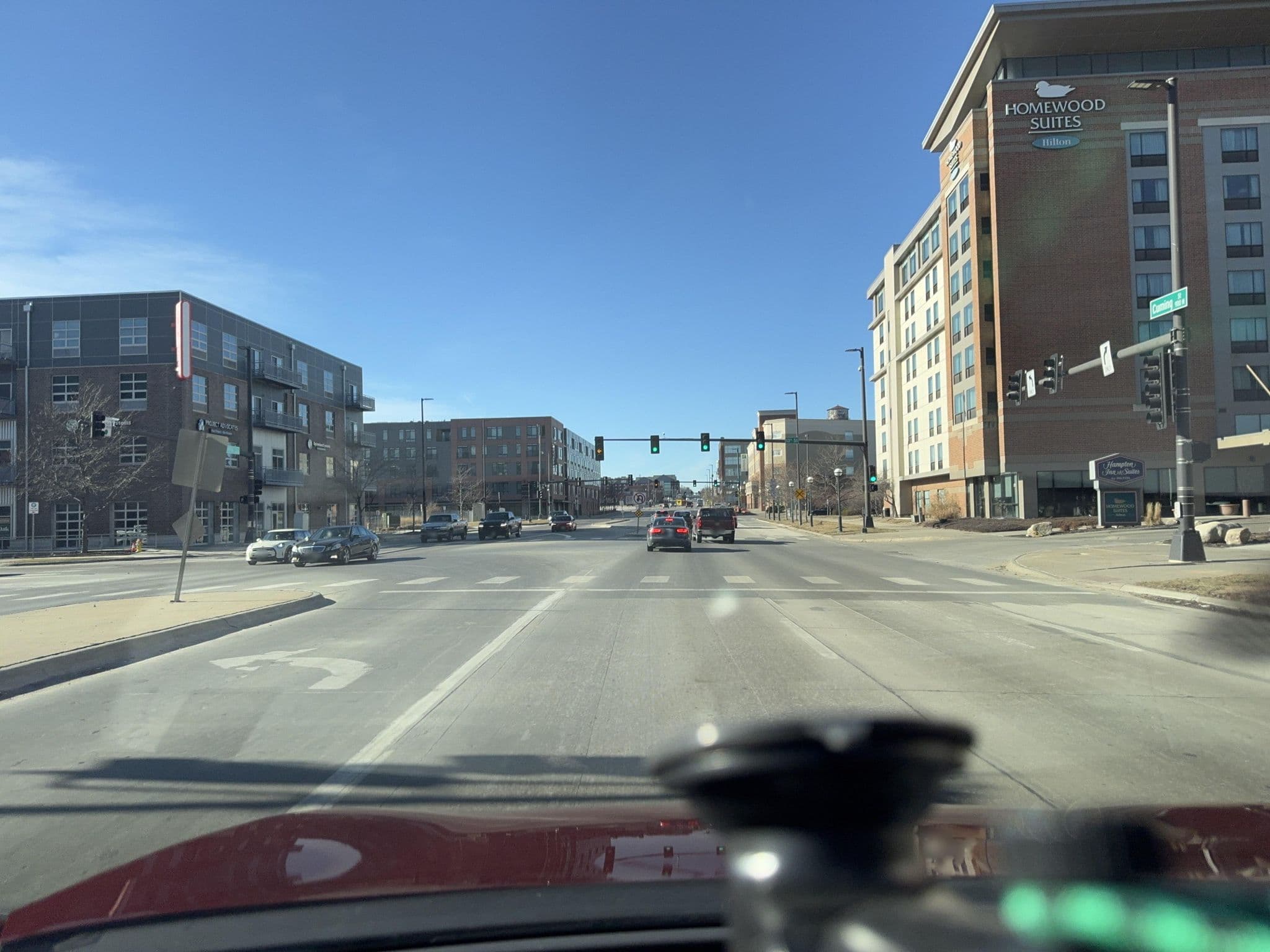 Street view near Hampton Inn by Hilton, Omaha — © quickness805 (CC BY-SA · Mapillary)