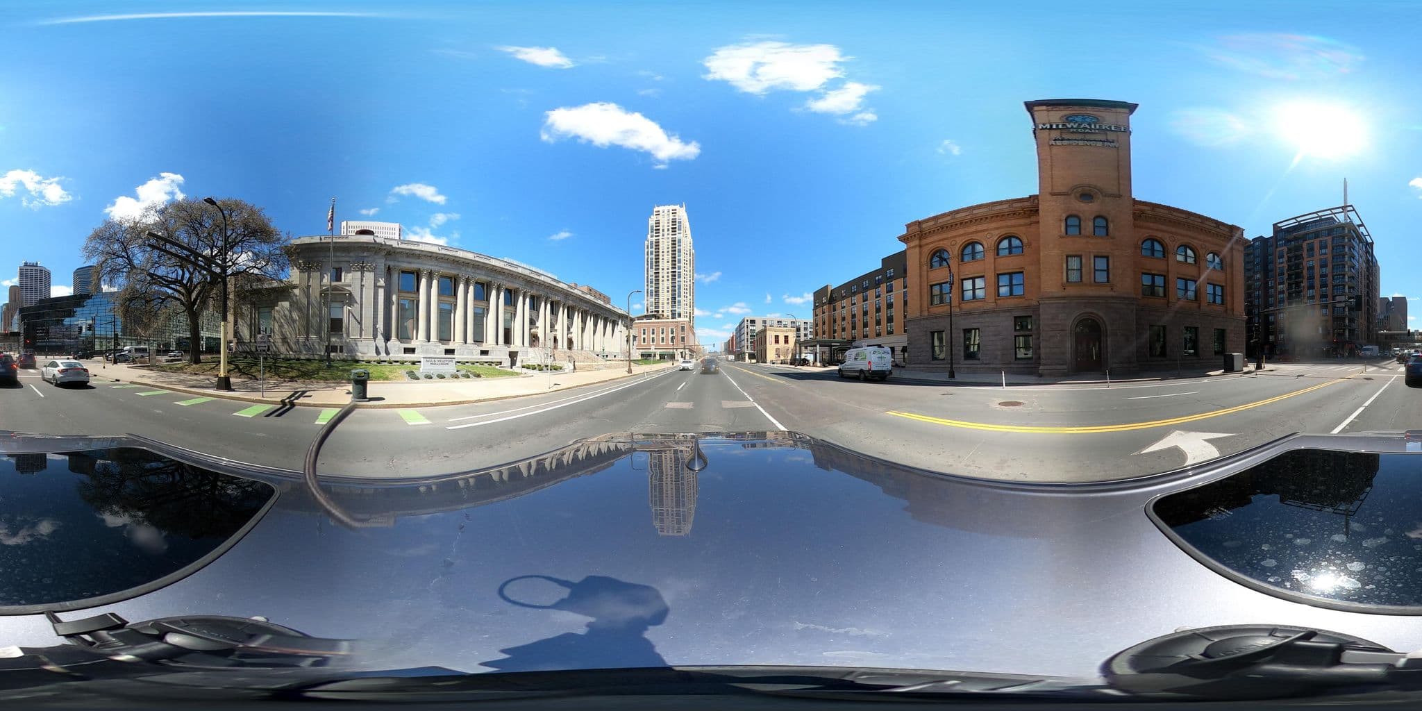 Street view near Depot - Great Hall, Minneapolis — © quickness805 (CC BY-SA · Mapillary)