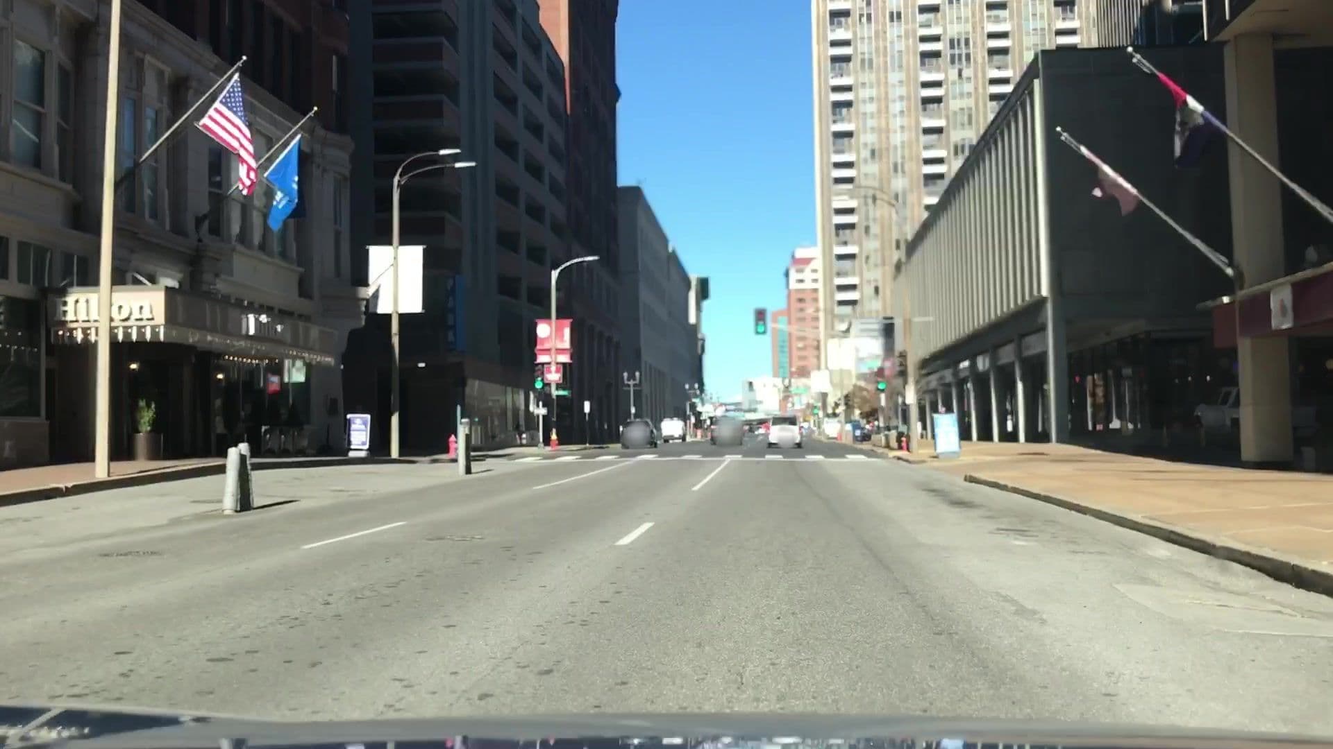 Street view near Hilton, St. Louis — © lvl5 (CC BY-SA · Mapillary)