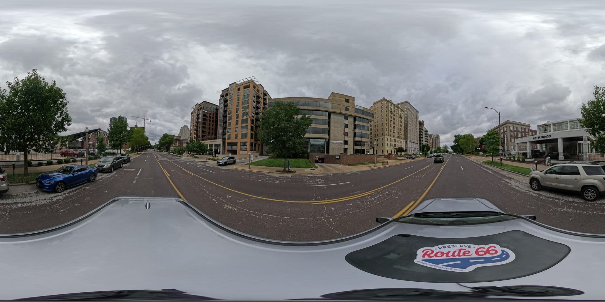 Street view near Comfort Inn Central West End, University City — © nthp_gis (CC BY-SA · Mapillary)