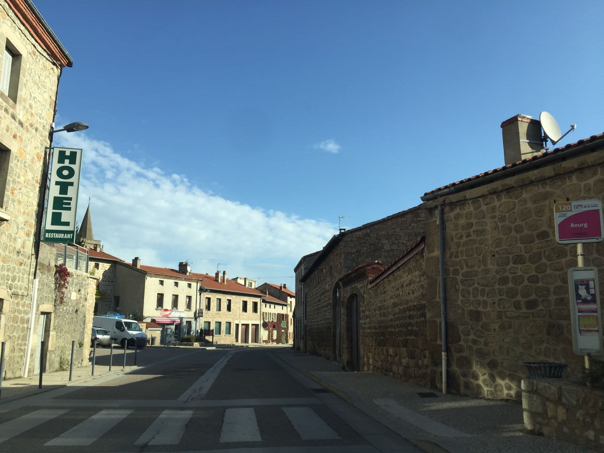 Street view near Le Dolmen, Saint-Bonnet-le-Château — © geraldchatagnon (CC BY-SA · Mapillary)