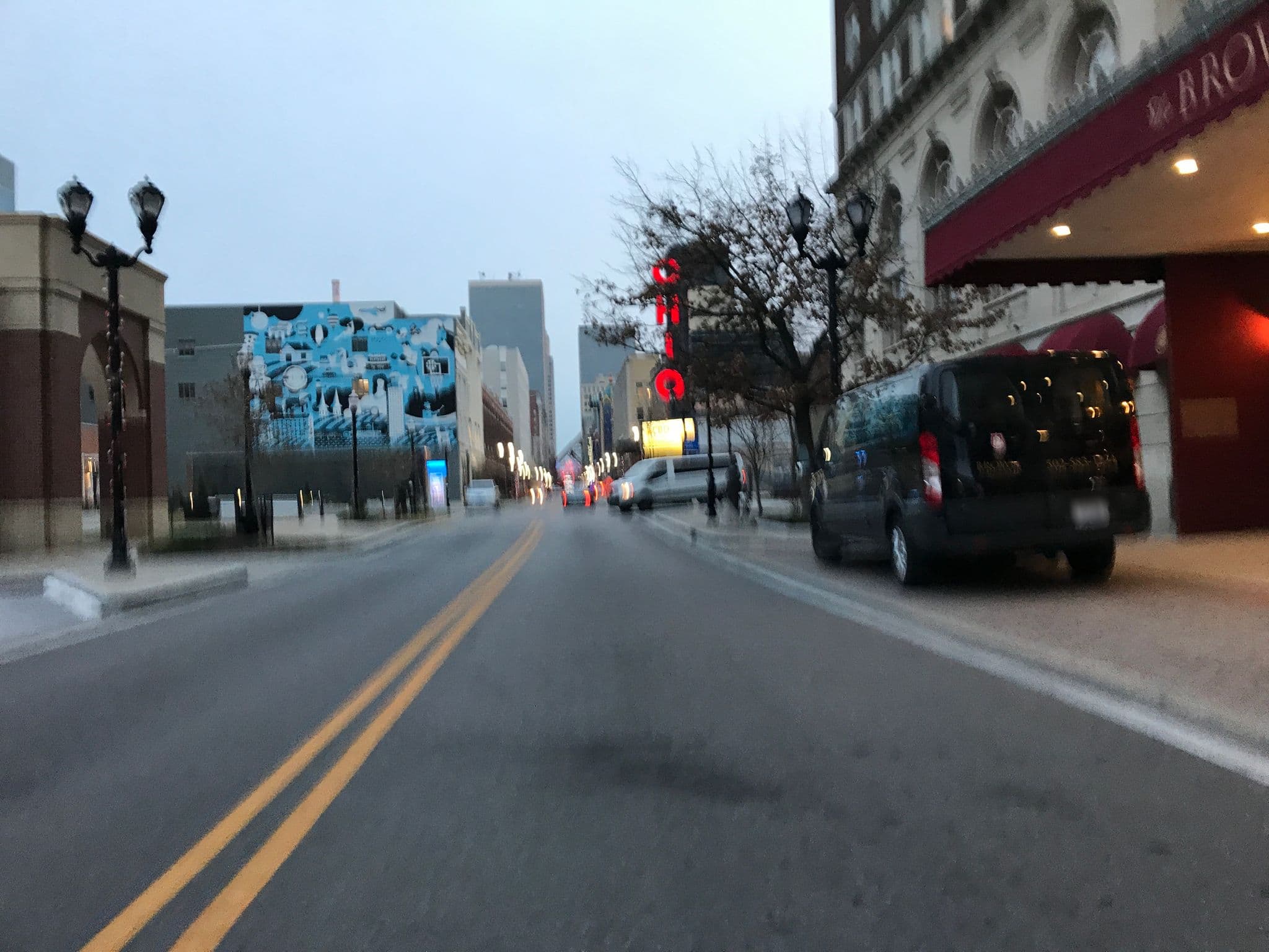 Street view near The Muhammad Ali suite at The Brown Hotel, Louisville — © jroseaph (CC BY-SA · Mapillary)