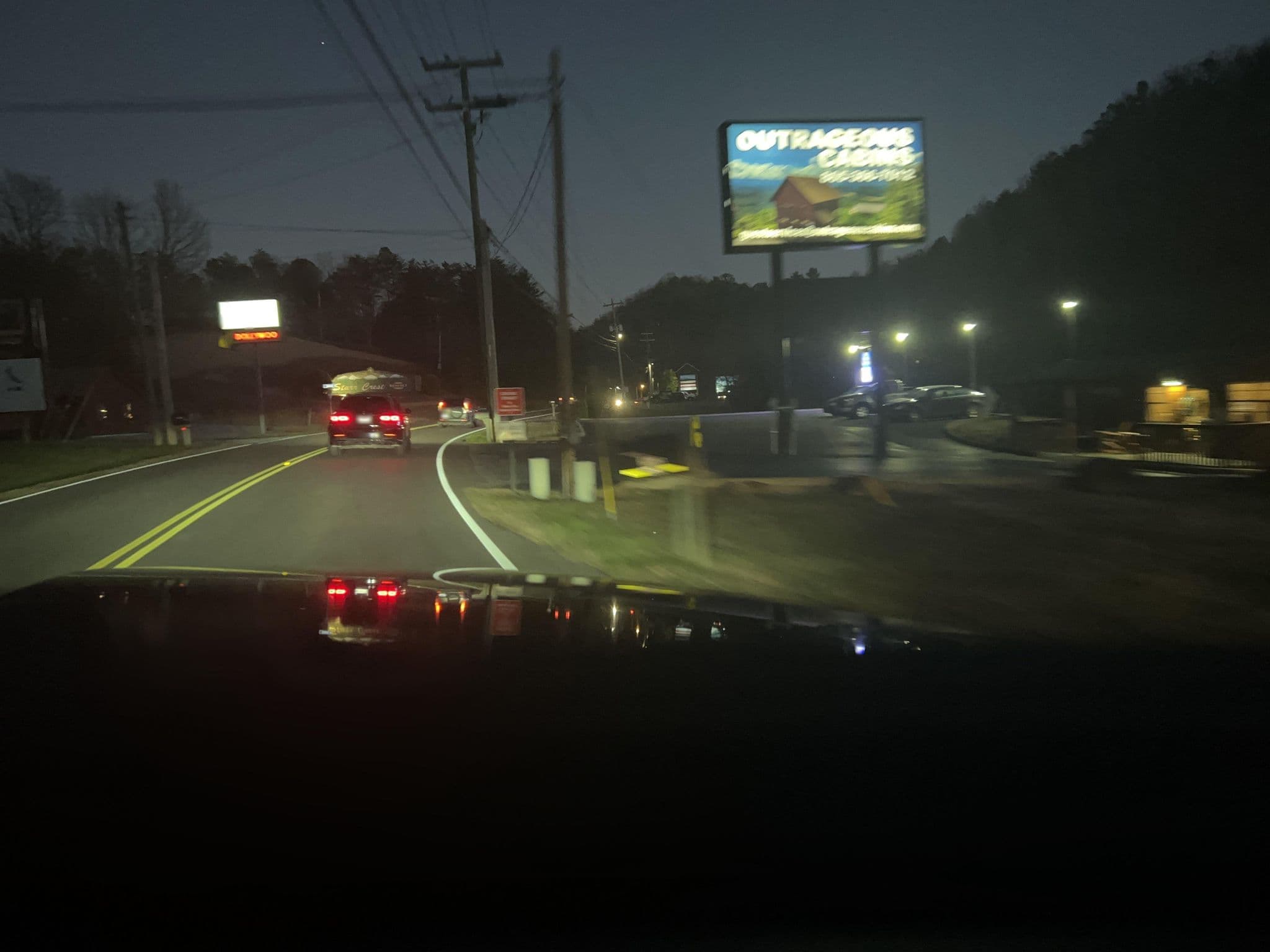 Street view near Outrageous Cabins, Pigeon Forge — © cubanoboi (CC BY-SA · Mapillary)