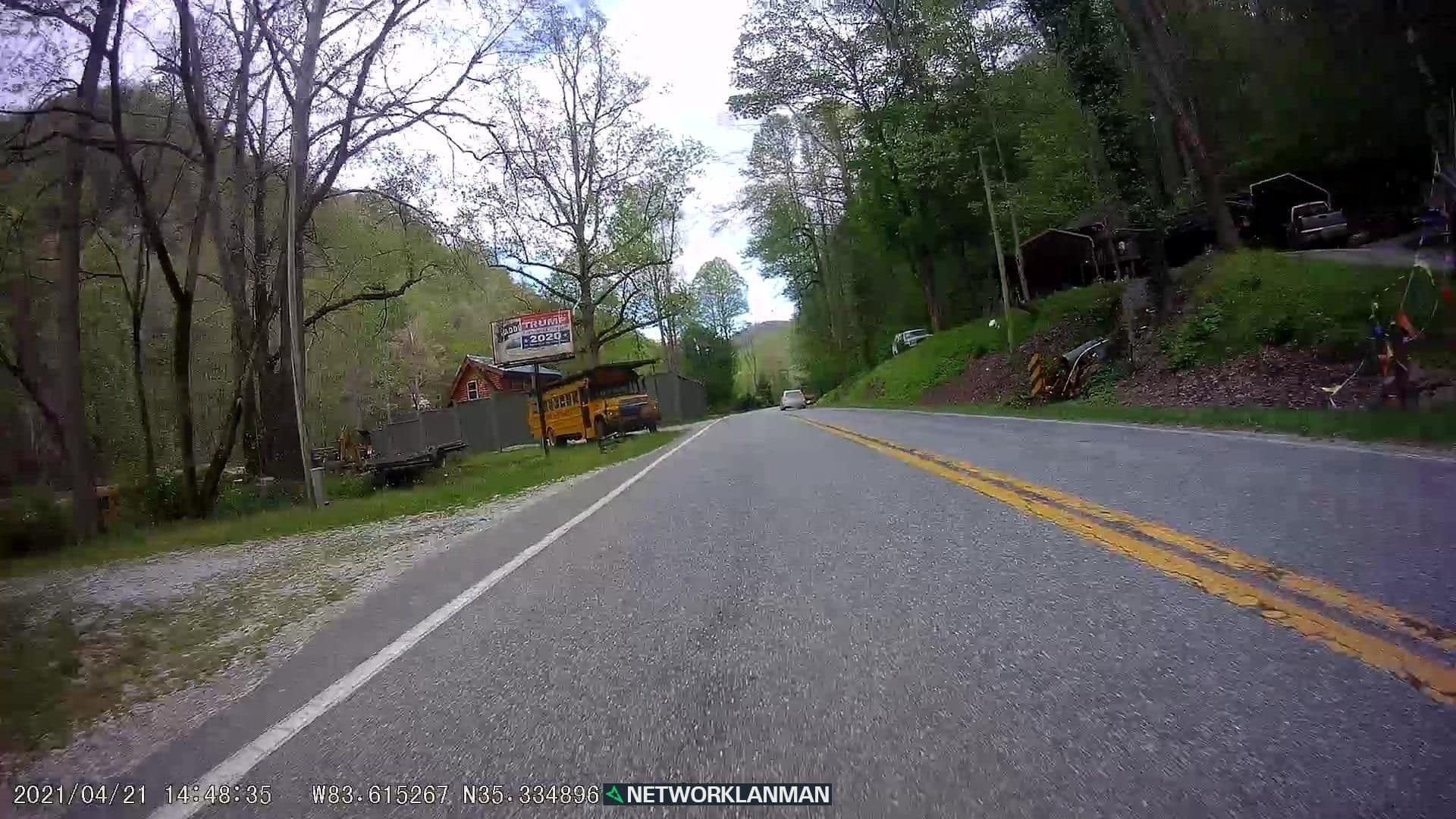 Street view near Nantahala Log Cabin Lodge, Bryson City — © networklanman (CC BY-SA · Mapillary)