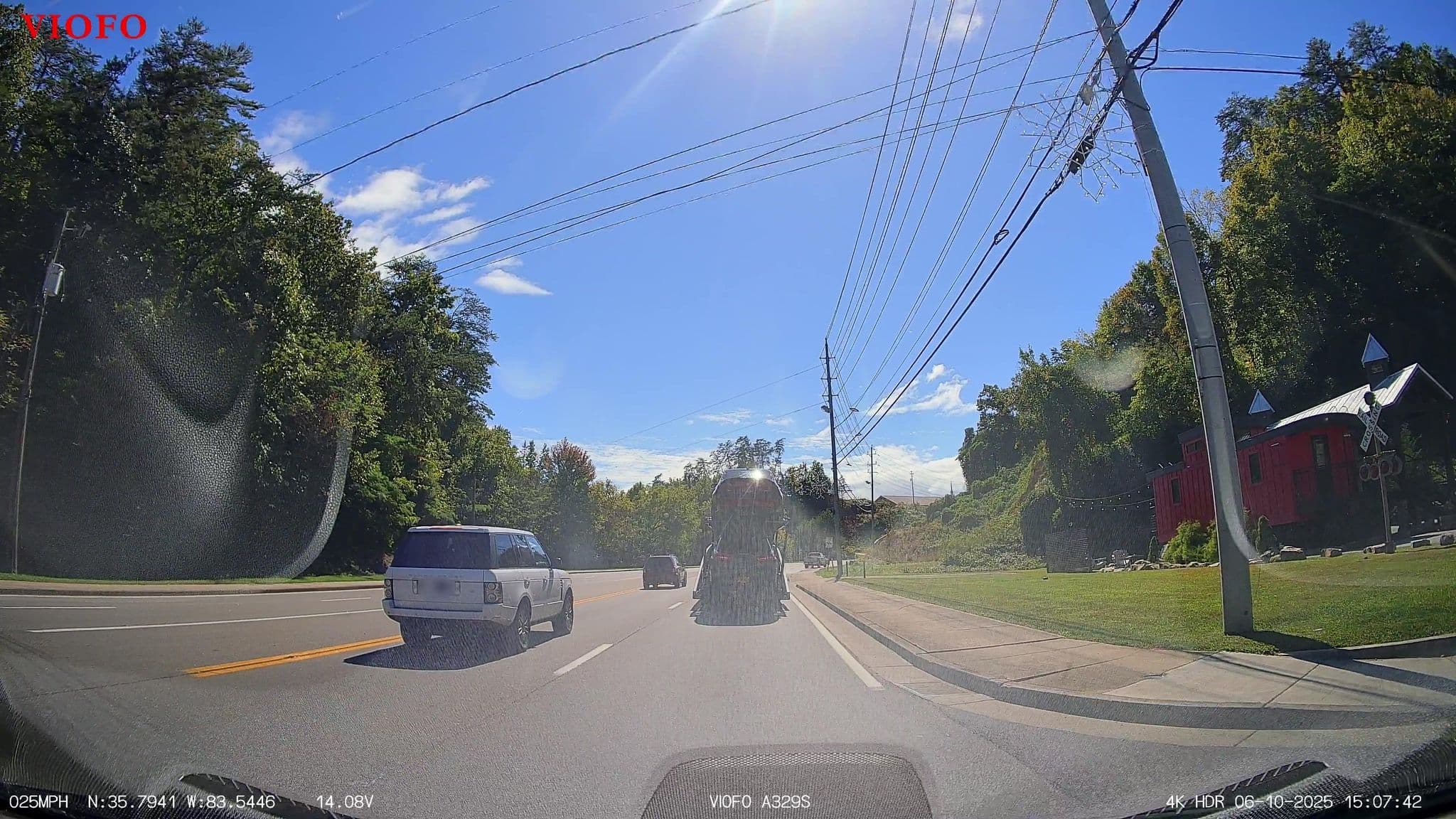 Street view near Nottingham Cabin, Pigeon Forge — © DriveWithHoang (CC BY-SA · Mapillary)