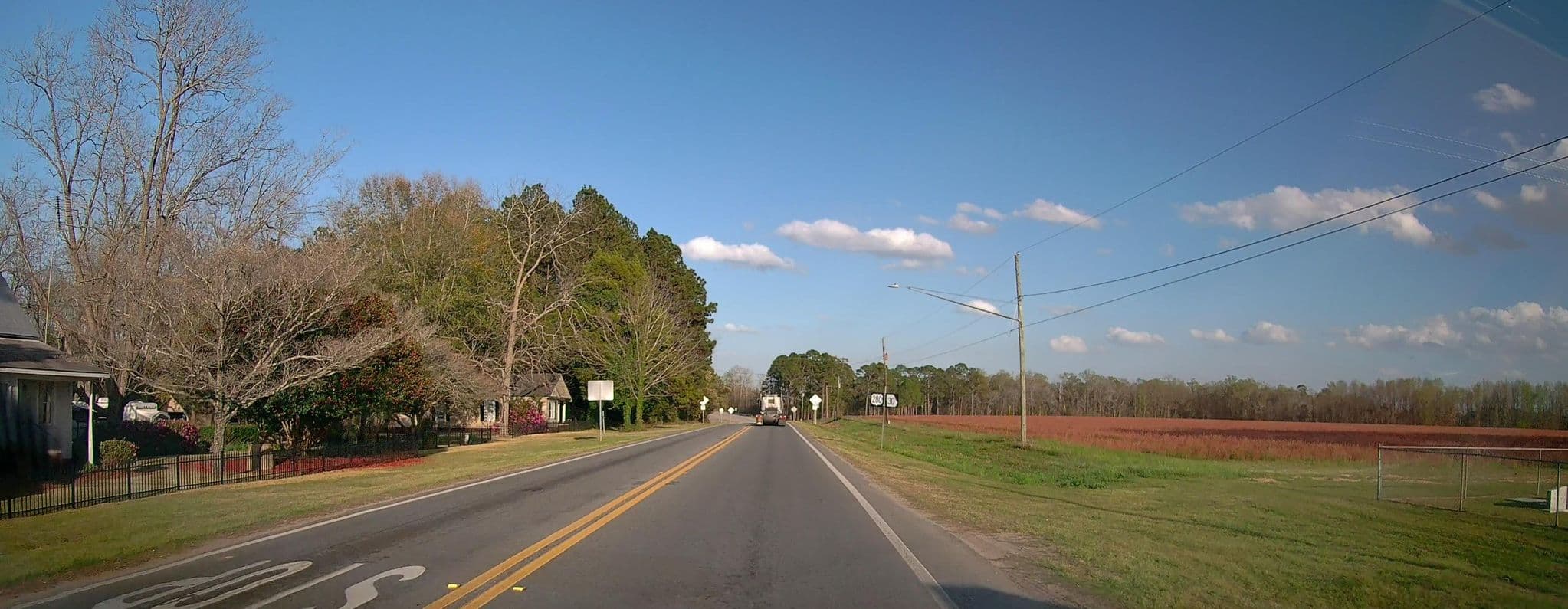 Street view near The Anderson House, Claxton — © lordsutch (CC BY-SA · Mapillary)