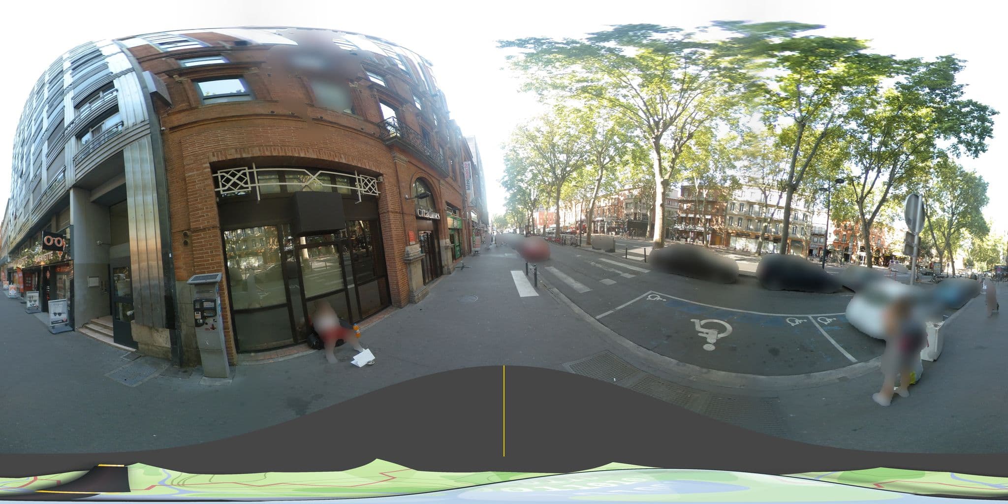 Street view near Aparthotel Citadines, Toulouse — © tyndare (CC BY-SA · Mapillary)