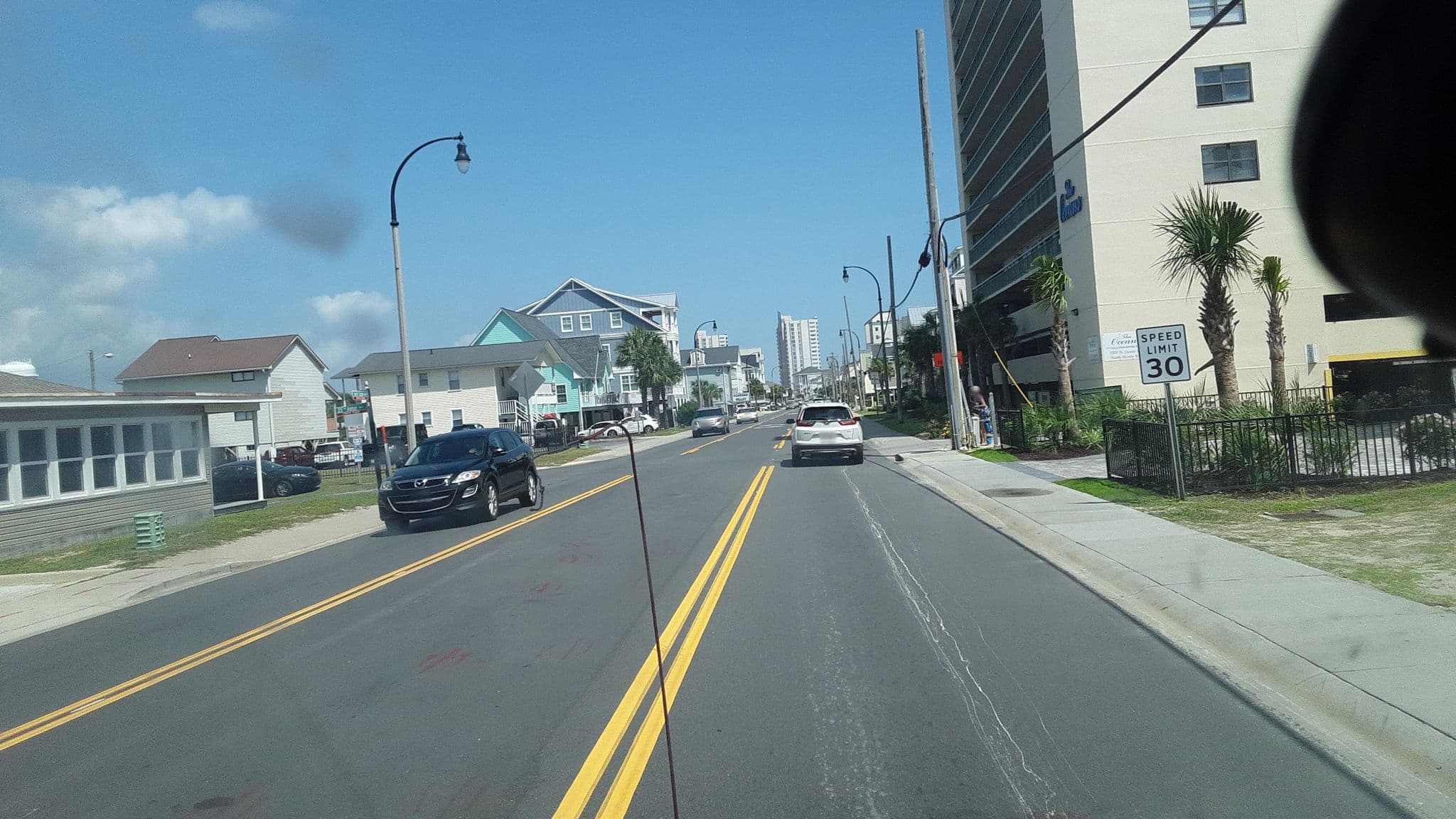 Street view near Sandpit I (Elliott Beach Rentals), North Myrtle Beach — © jbthemilker (CC BY-SA · Mapillary)