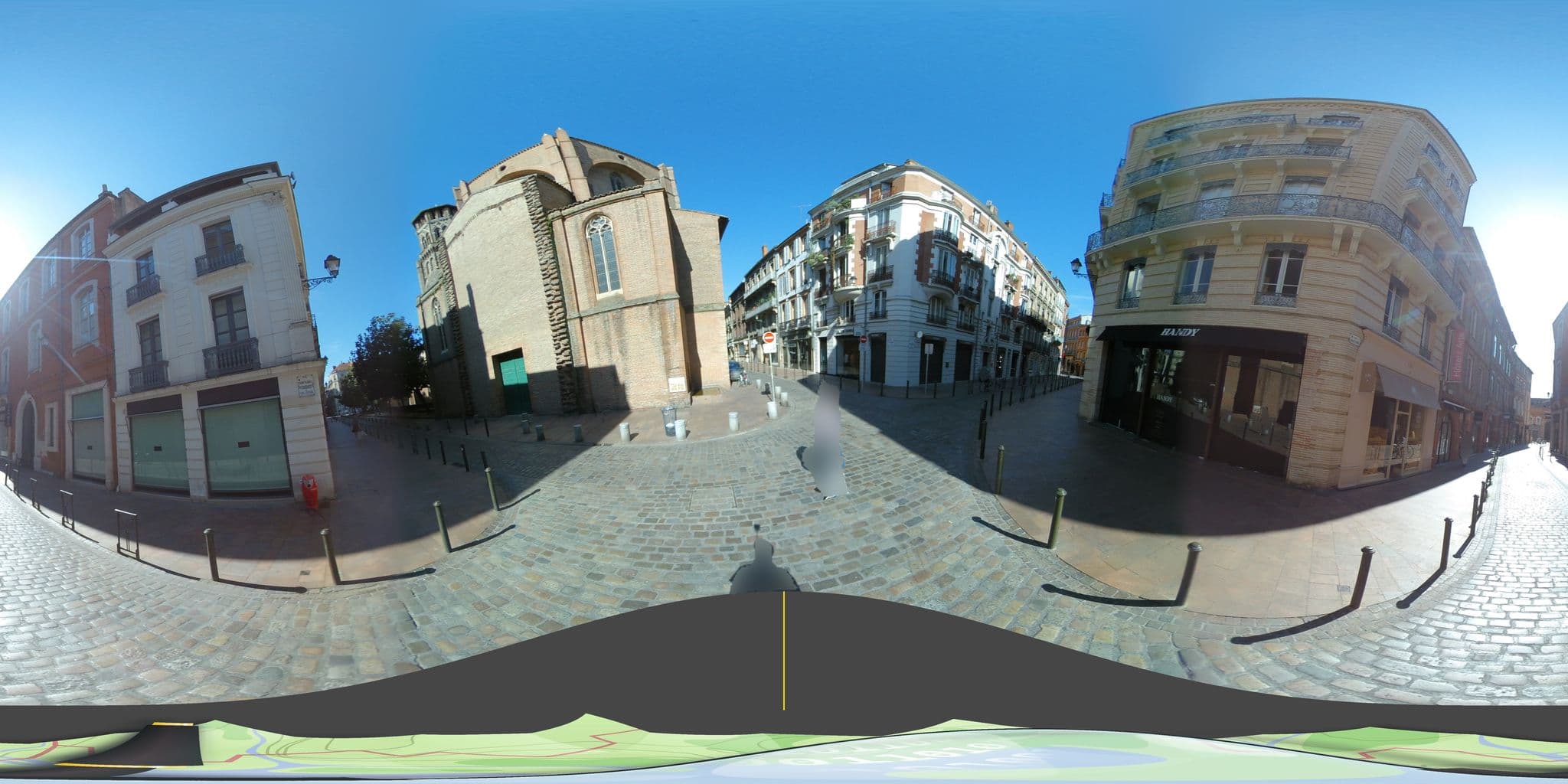 Street view near Hôtel des Arts, Toulouse — © tyndare (CC BY-SA · Mapillary)