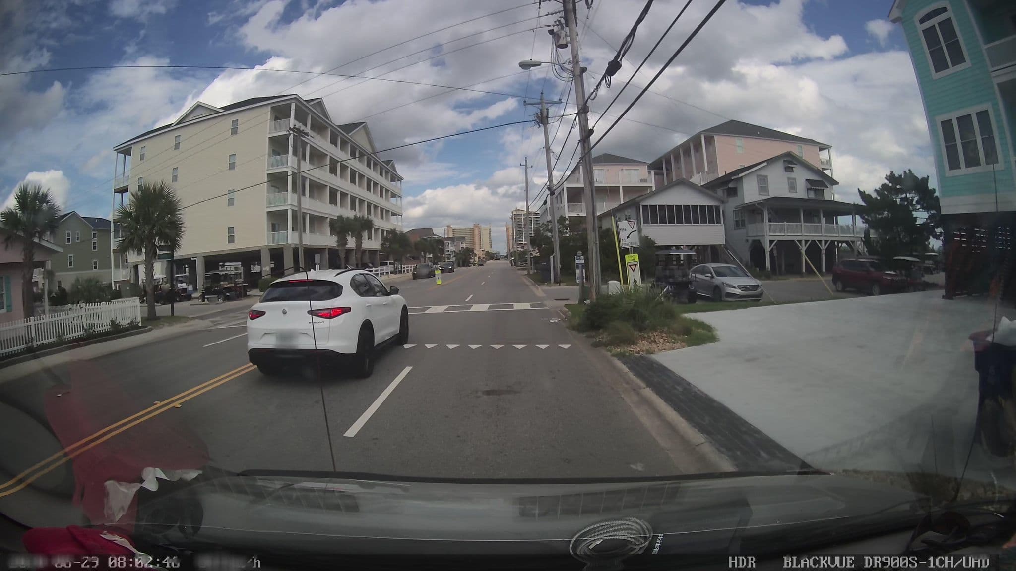 Street view near Palm Beach House (Elliott Beach Rentals), North Myrtle Beach — © jbthemilker (CC BY-SA · Mapillary)