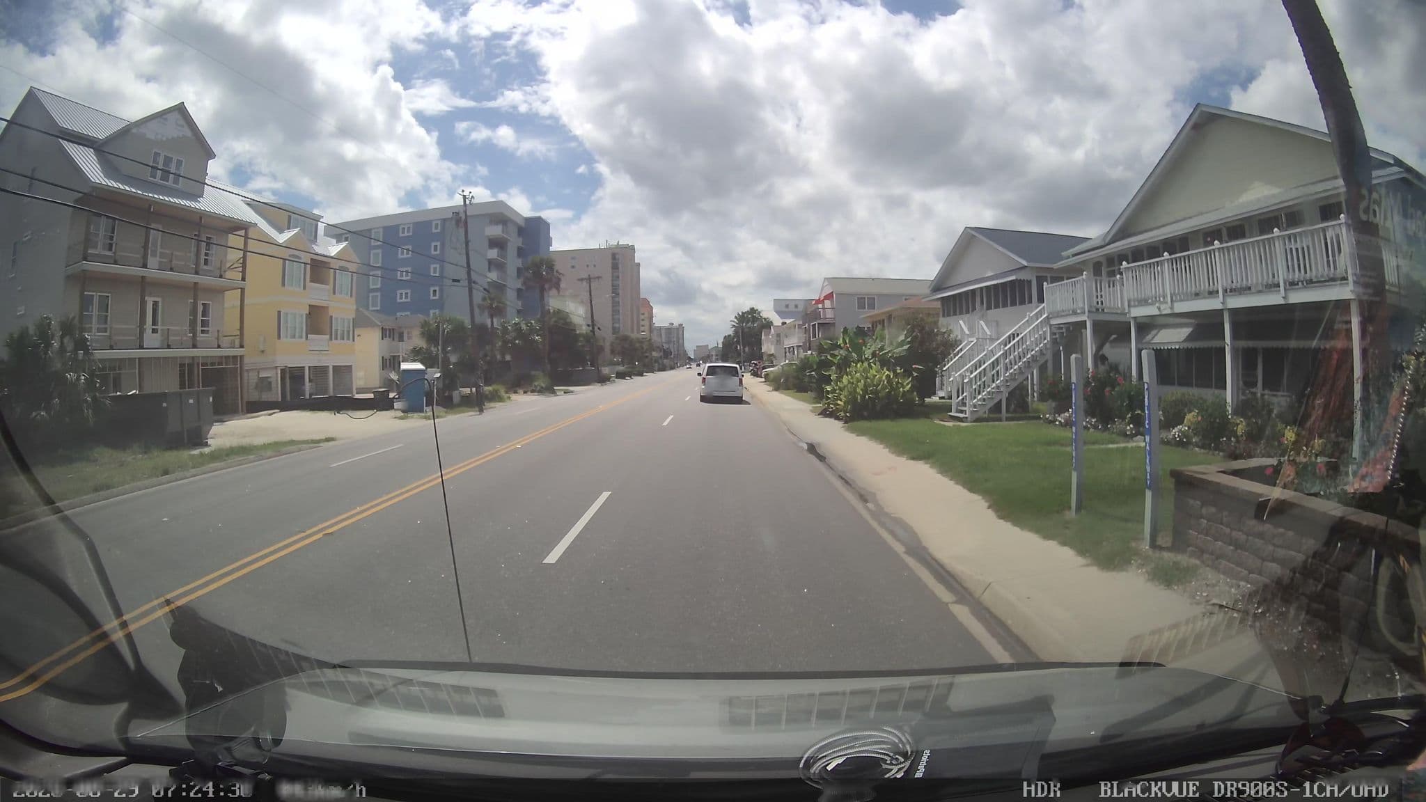 Street view near Pink Sandcastle in Ocean Drive, North Myrtle Beach — © jbthemilker (CC BY-SA · Mapillary)