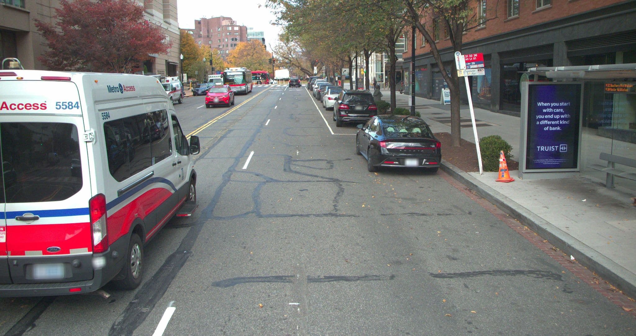 Street view near Global Luxury Suites at Foggy Bottom, Golden Triangle — © dcpsi (CC BY-SA · Mapillary)
