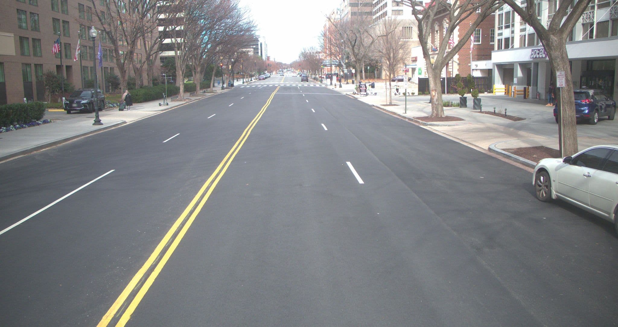 Street view near The Liaison Rooftop Pool & Lounge, Downtown DC — © dcpsi (CC BY-SA · Mapillary)