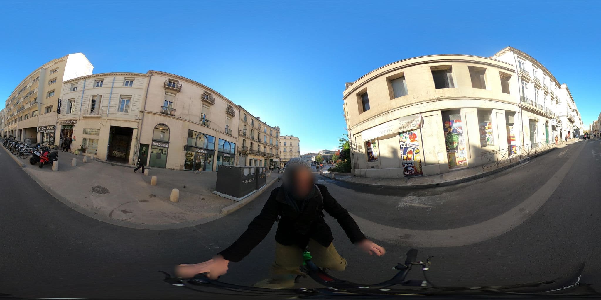 Street view near Hôtel des Arts, Montpellier — © simadec (CC BY-SA · Mapillary)