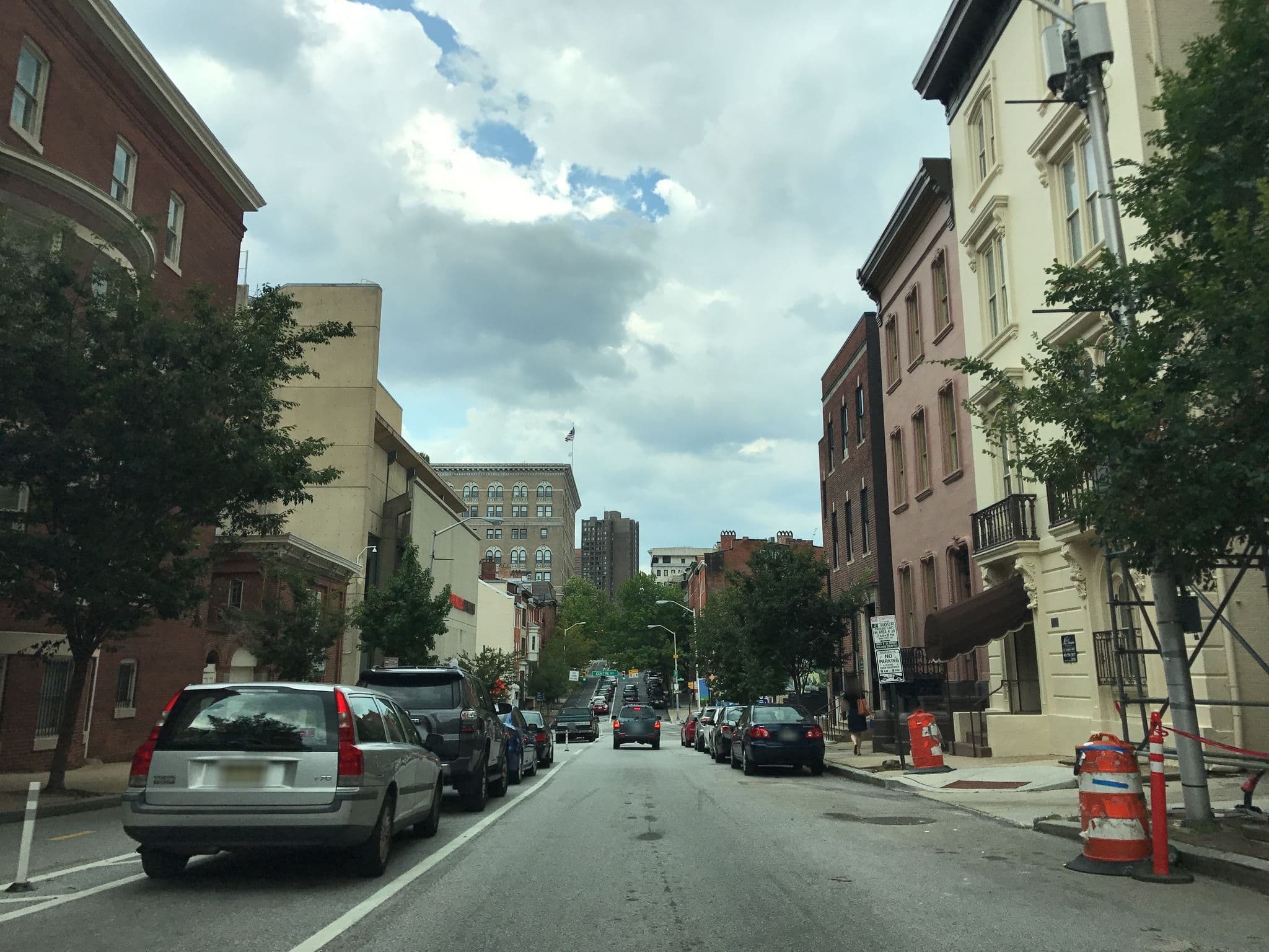 Street view near Wyndham Baltimore Peabody Court, Seton Hill — © mdroads (CC BY-SA · Mapillary)