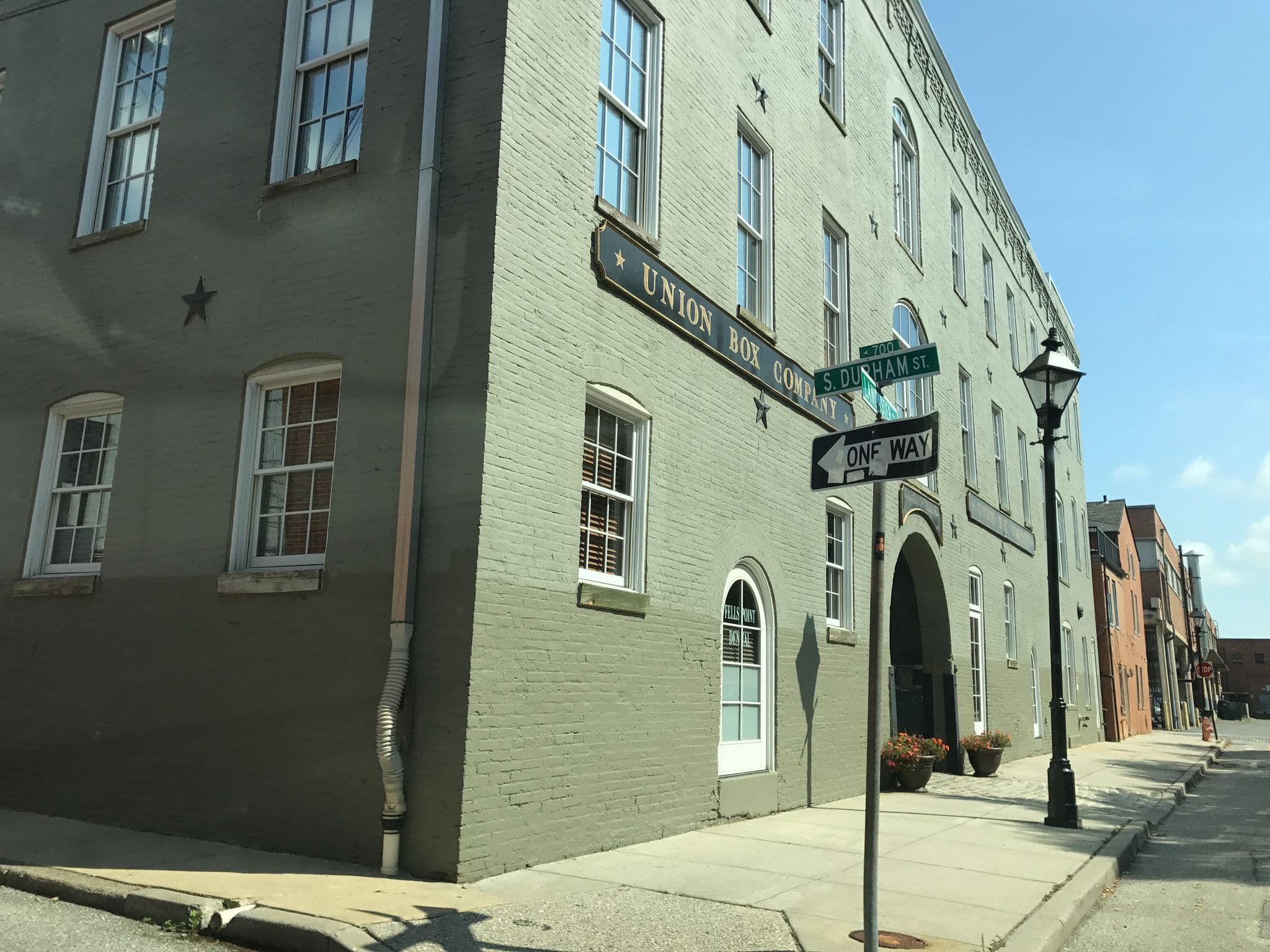 Street view near Lancaster Square, Fells Point — © mdroads (CC BY-SA · Mapillary)