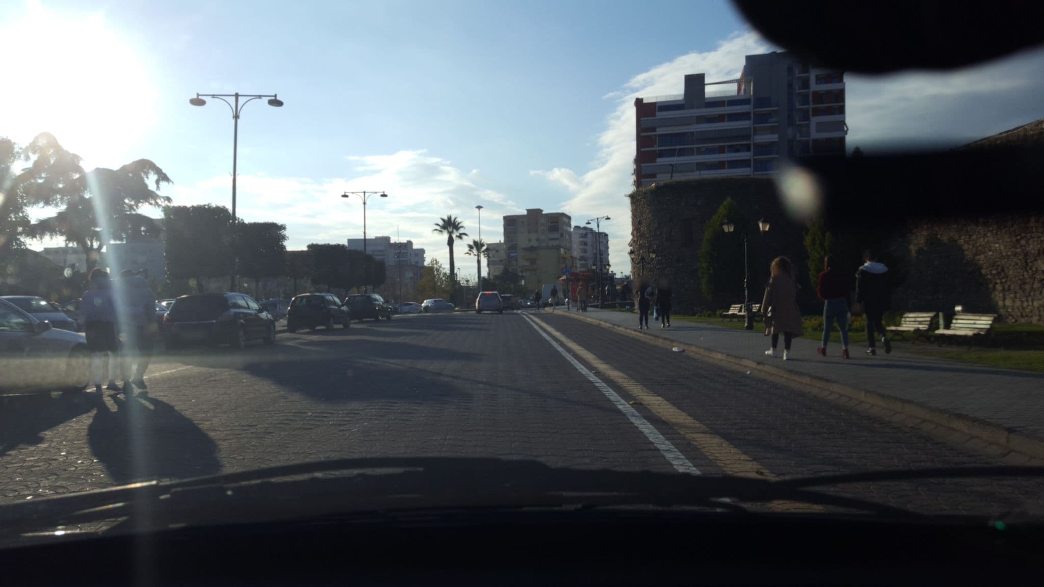 Street view near Hotel Scampis, Elbasan — © denisju_osm (CC BY-SA · Mapillary)